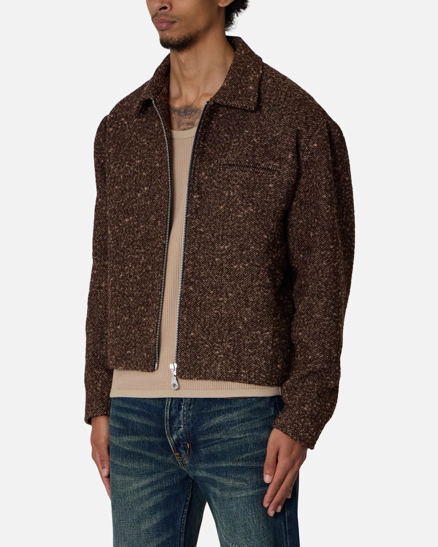 MNML Pea Pocket Wool Jacket Brown sold by Culture Kings product image thumbnail 2