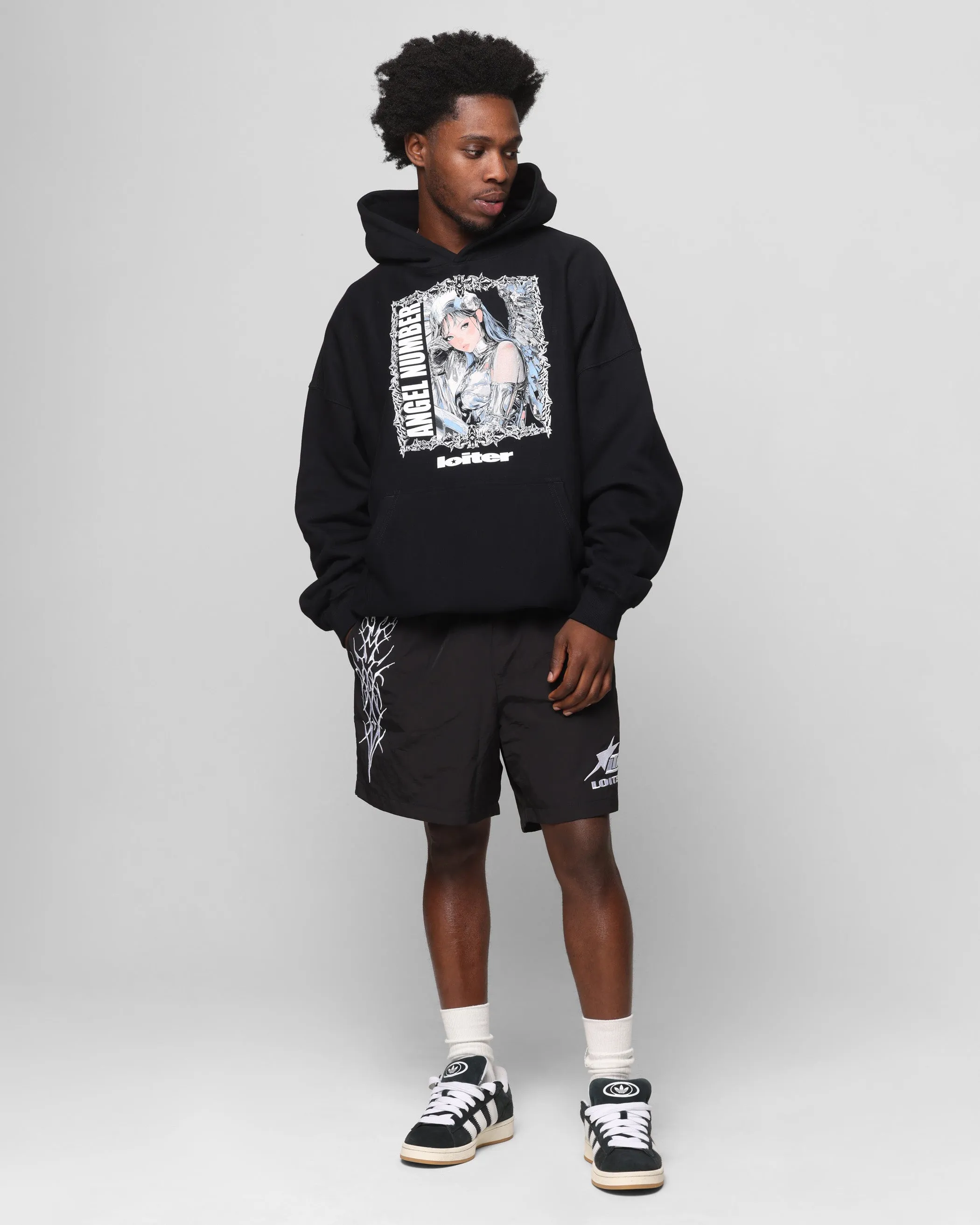 Loiter Angel Number Hoodie Black sold by Culture Kings product image thumbnail 3