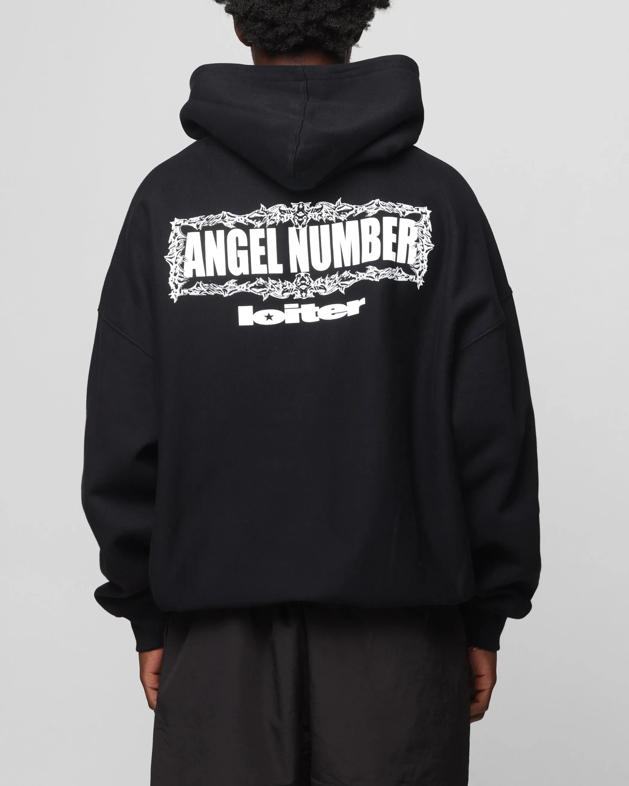 Loiter Angel Number Hoodie Black sold by Culture Kings product image thumbnail 2