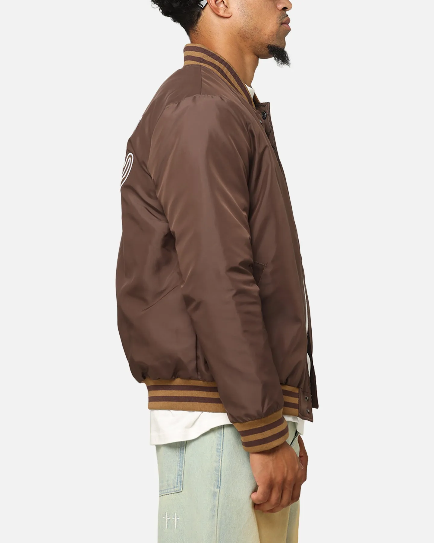 Carre Team Puffer Varsity Jacket Brown sold by Culture Kings product image thumbnail 5