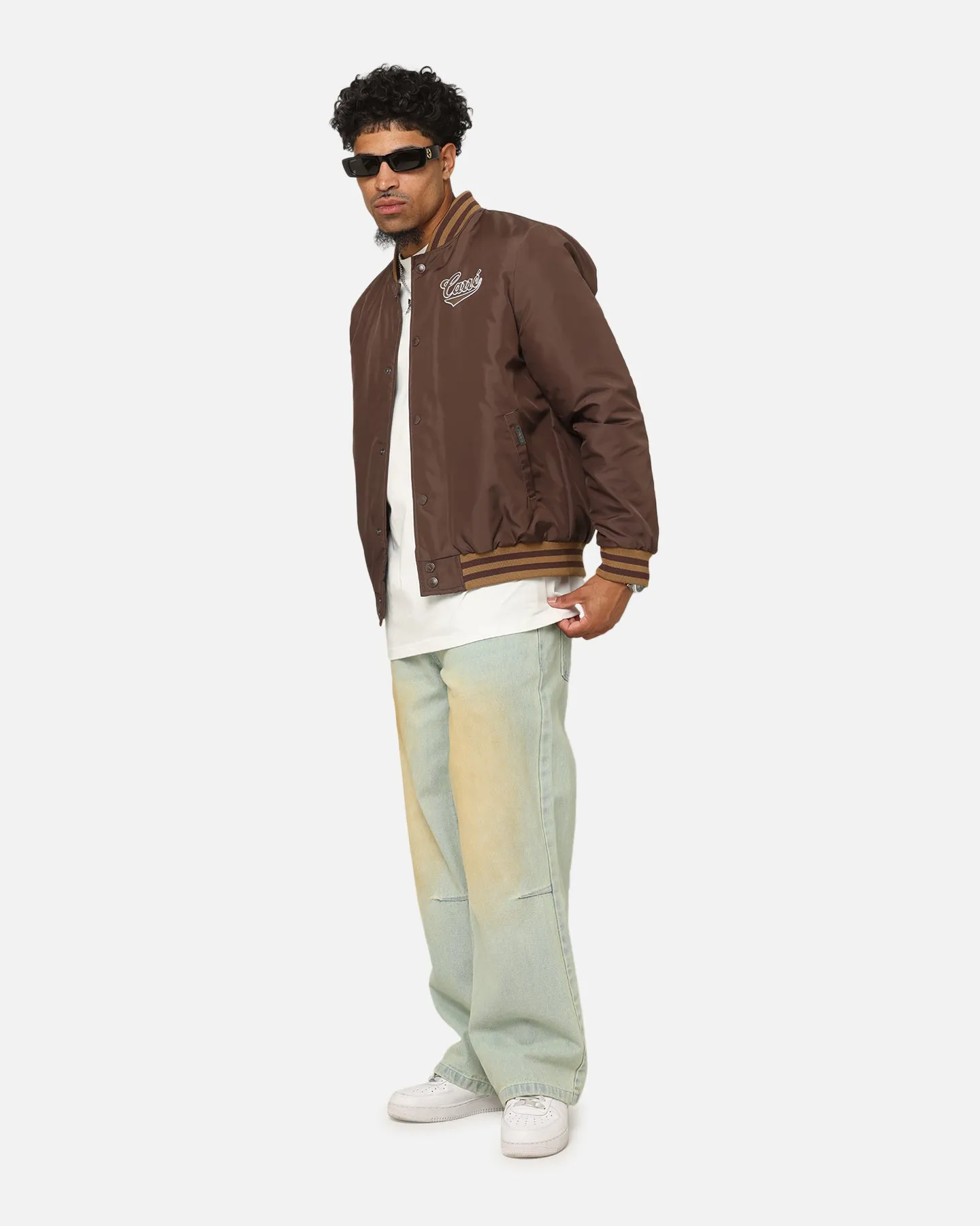 Carre Team Puffer Varsity Jacket Brown sold by Culture Kings product image thumbnail 4