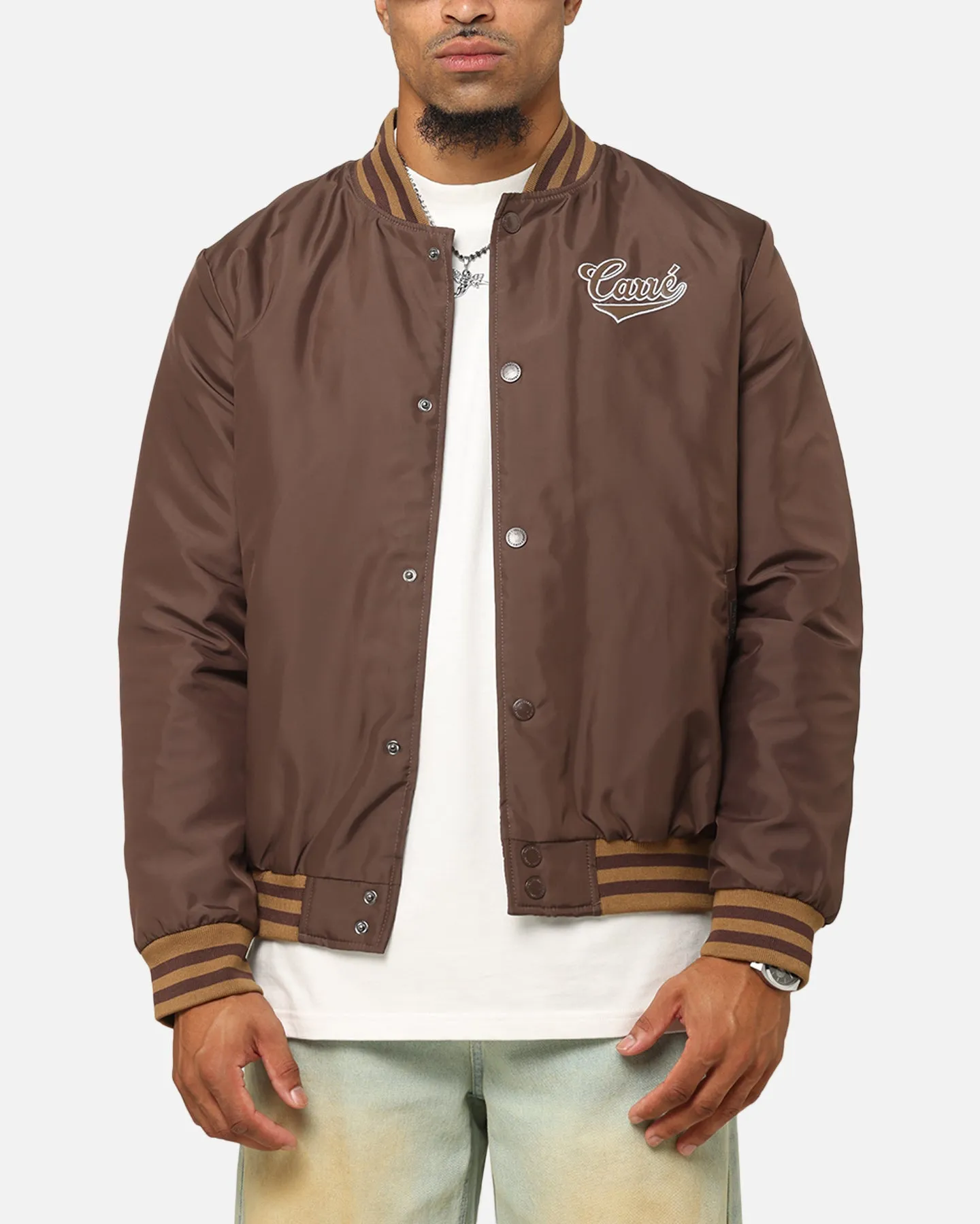 Carre Team Puffer Varsity Jacket Brown sold by Culture Kings product image thumbnail 2