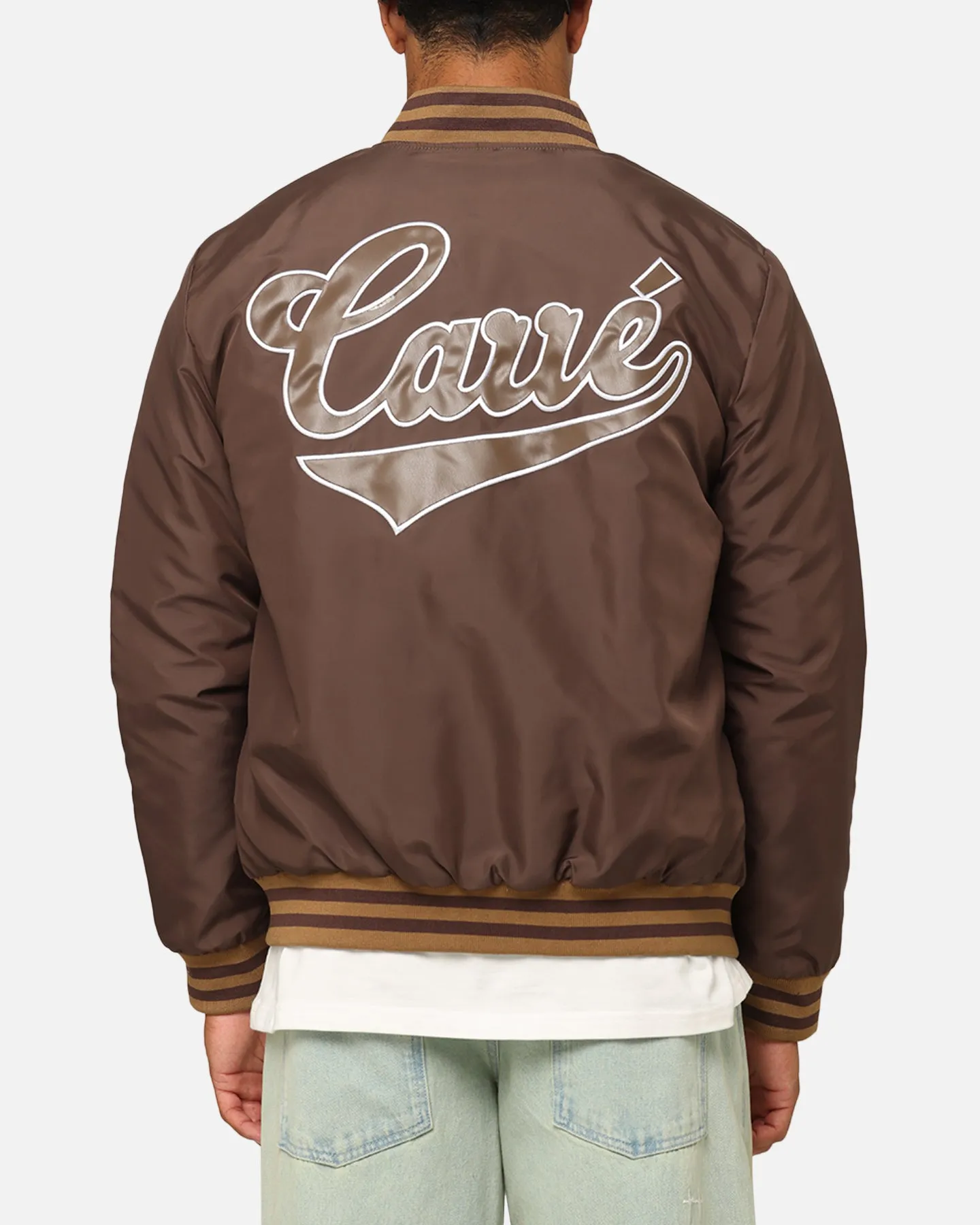 Carre Team Puffer Varsity Jacket Brown sold by Culture Kings