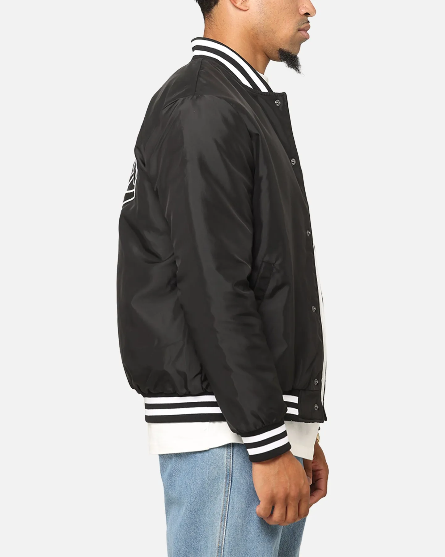 Carre Team Puffer Varsity Jacket Black/White sold by Culture Kings product image thumbnail 5