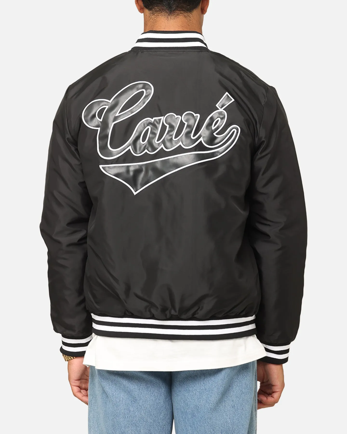 Carre Team Puffer Varsity Jacket Black/White sold by Culture Kings