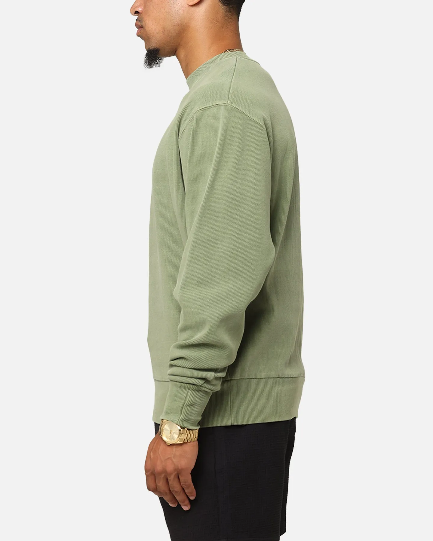 Carre Avenue Ribbed Crewneck Olive sold by Culture Kings product image thumbnail 5