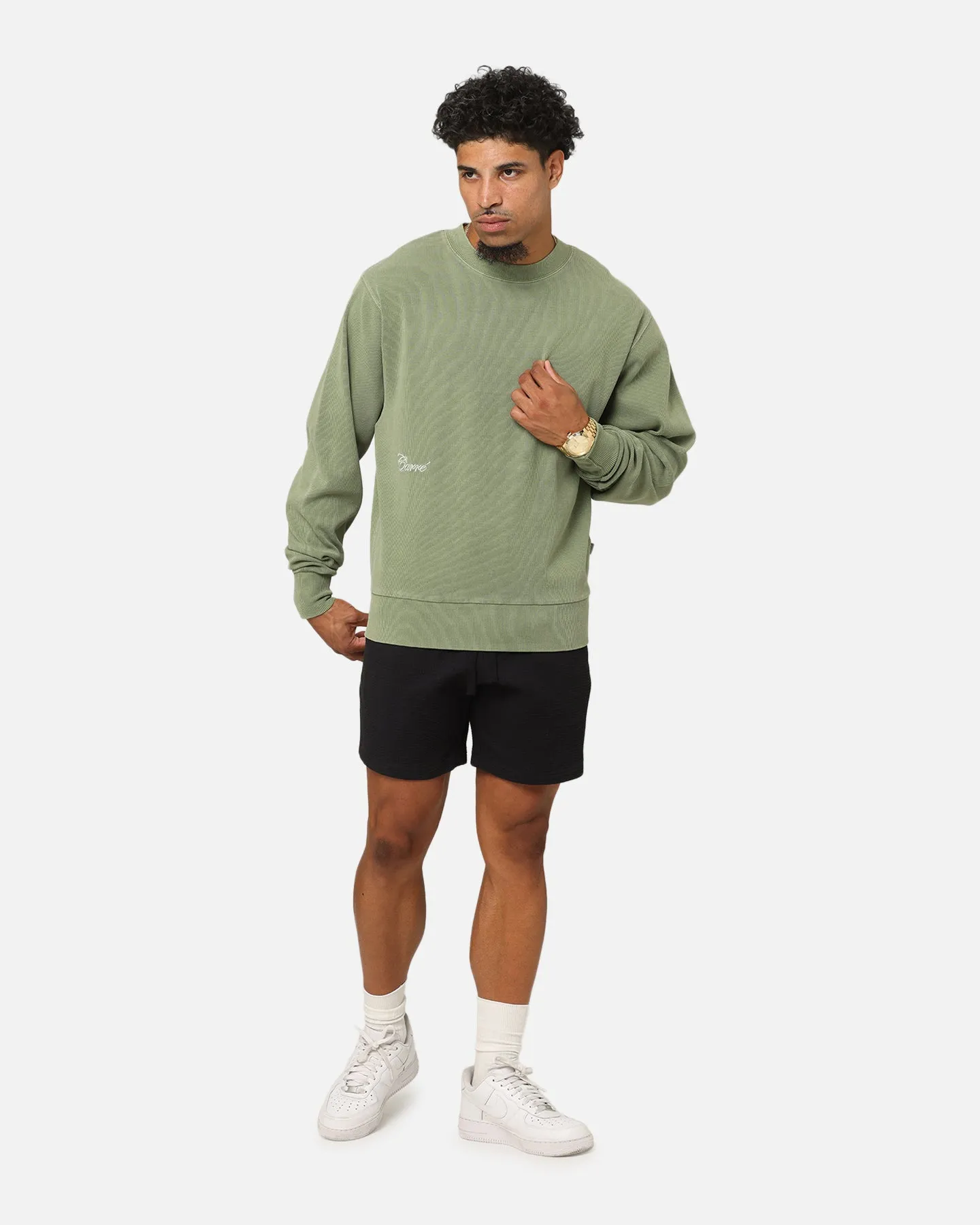 Carre Avenue Ribbed Crewneck Olive sold by Culture Kings product image thumbnail 2