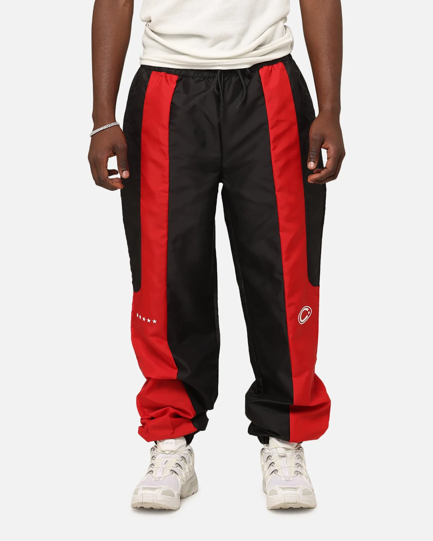 Carre Empire Panelled Trackpant Black/Red sold by Culture Kings
