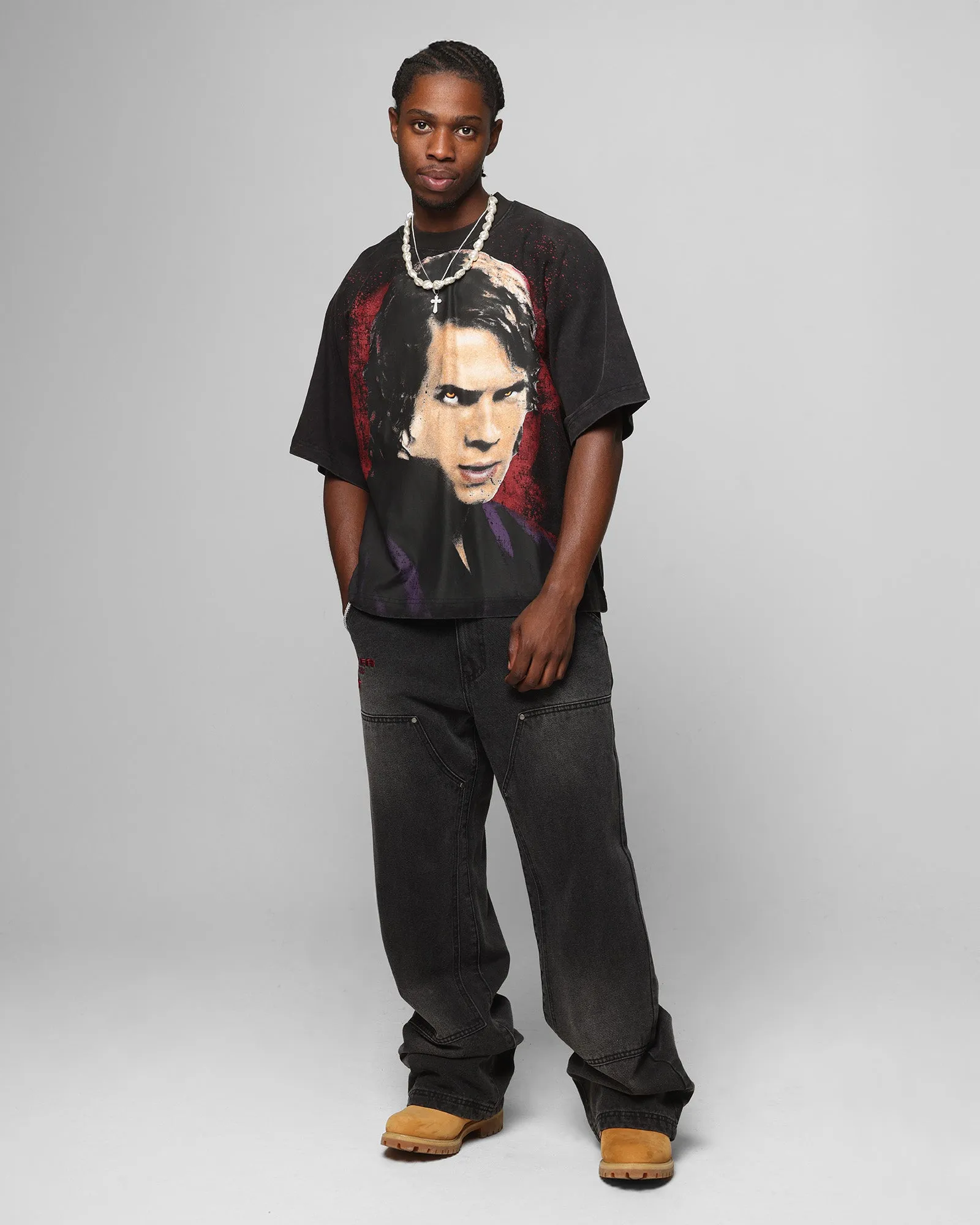 Loiter Star Wars Vader Boxy T-Shirt Washed Black sold by Culture Kings product image thumbnail 3