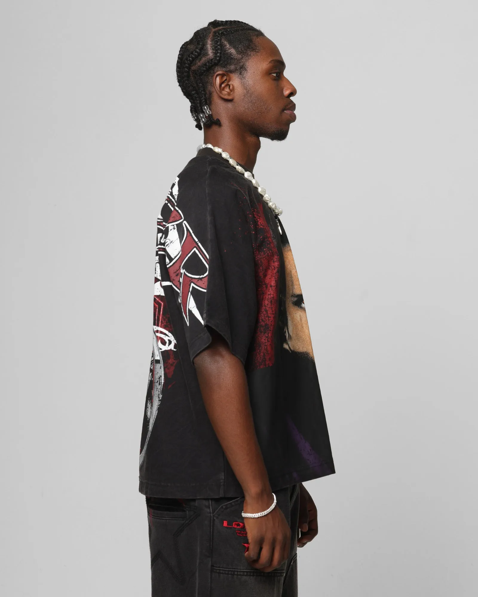 Loiter Star Wars Vader Boxy T-Shirt Washed Black sold by Culture Kings product image thumbnail 4