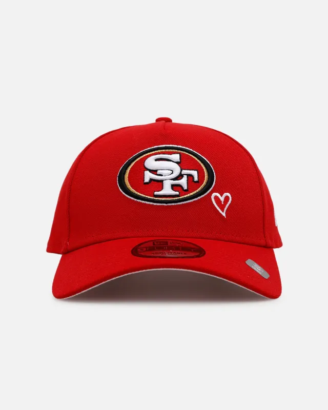 New Era San Francisco 49ers 'Team Color Hearts' 9FORTY A-Frame Snapback Official Team Color sold by Culture Kings