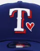 New Era Texas Rangers 'Team Color Hearts' 9FORTY A-Frame Snapback Blue sold by Culture Kings