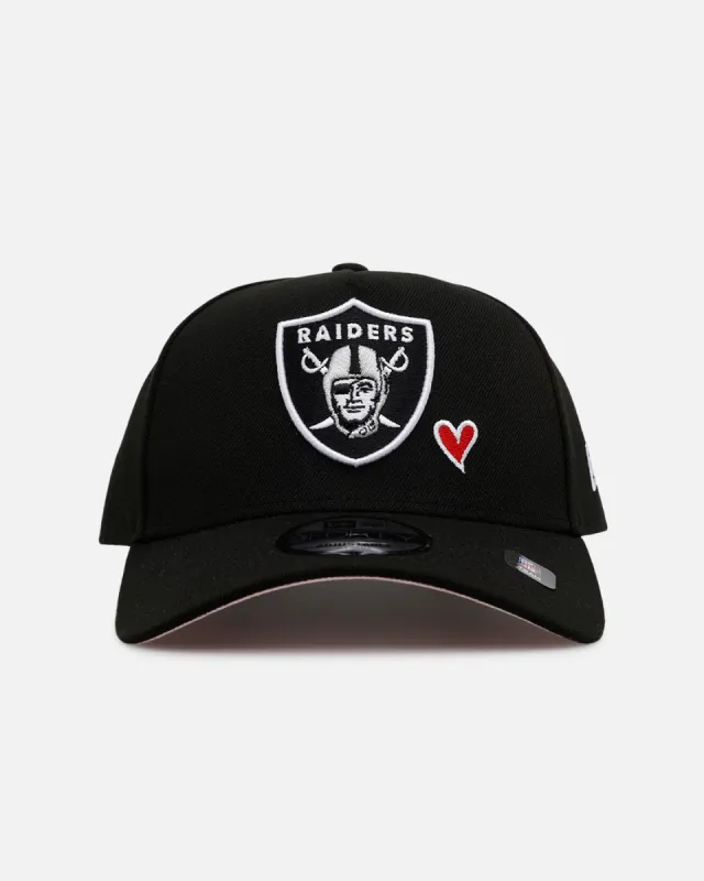 New Era Las Vegas Raiders 'Team Color Hearts' 9FORTY A-Frame Snapback Official Team Color sold by Culture Kings
