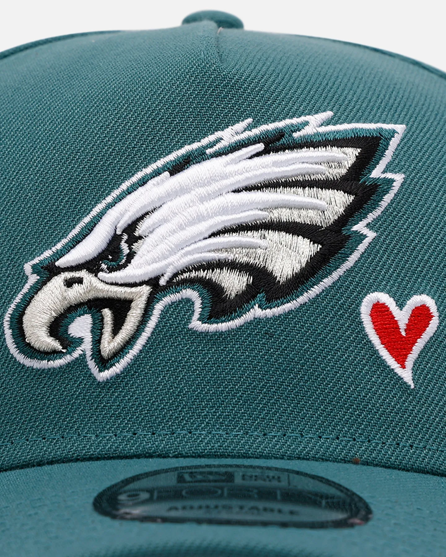 New Era Philadelphia Eagles 'Team Color Hearts' 9FORTY A-Frame Snapback Official Team Color sold by Culture Kings product image thumbnail 5