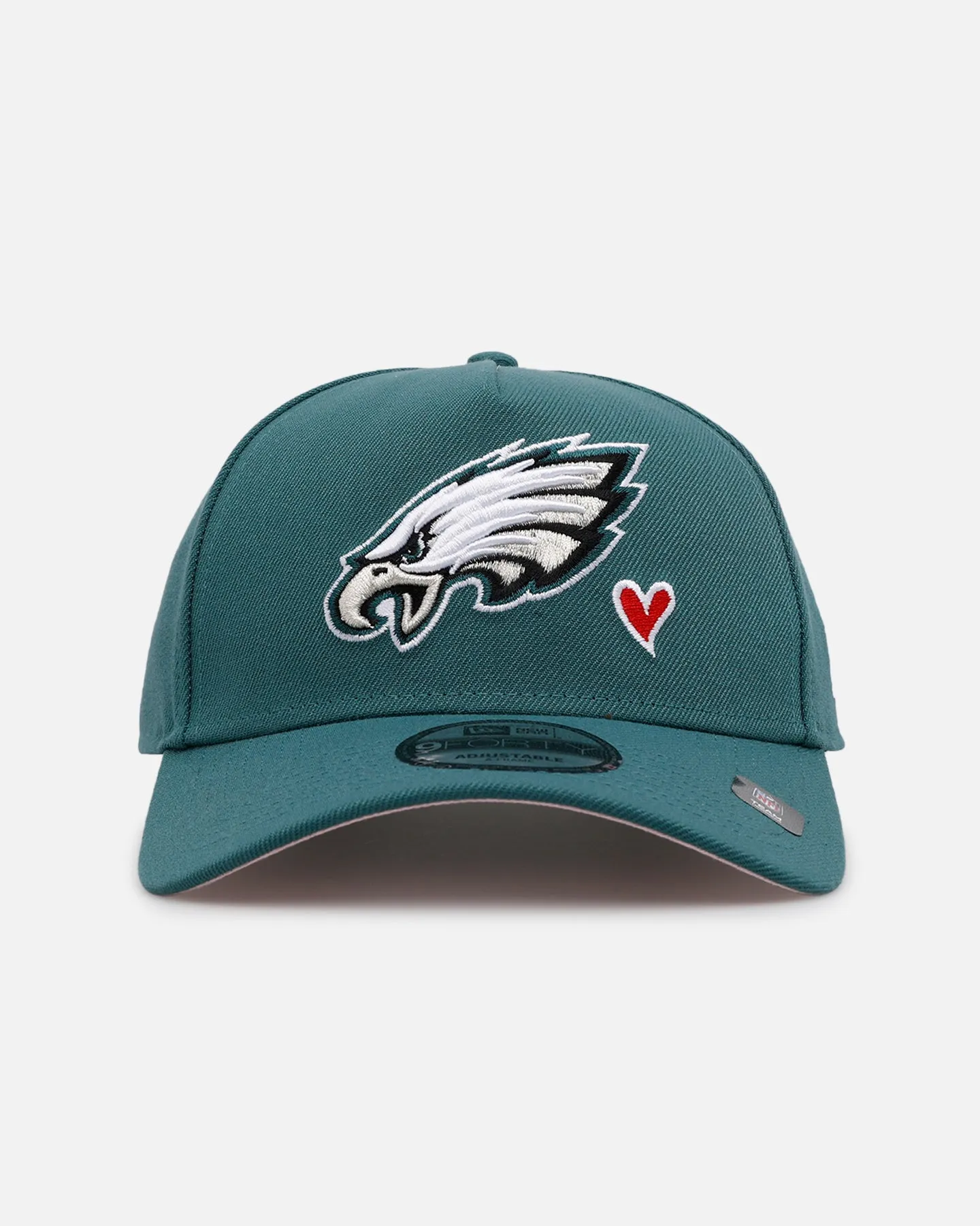 New Era Philadelphia Eagles 'Team Color Hearts' 9FORTY A-Frame Snapback Official Team Color sold by Culture Kings
