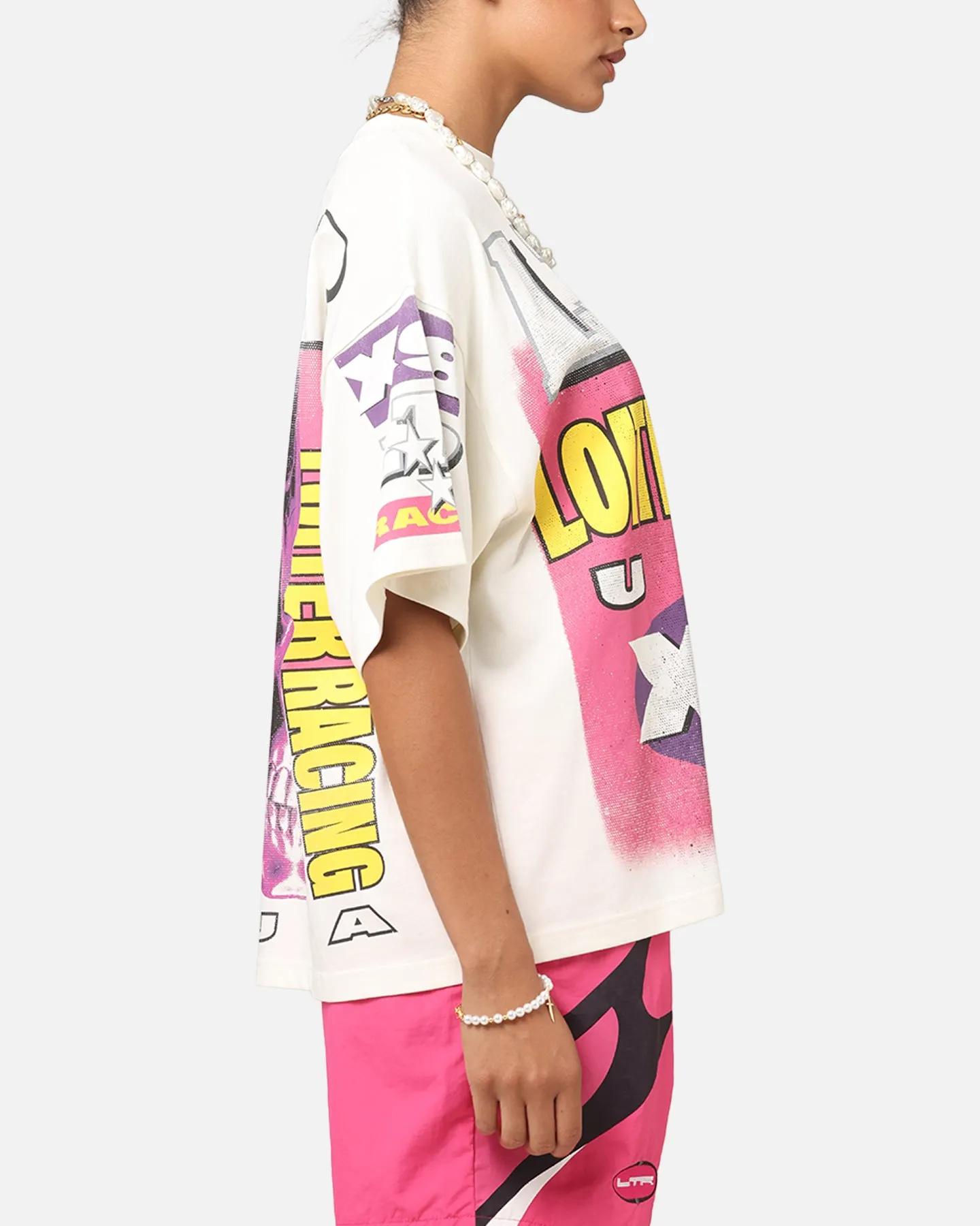 Loiter Racer Box T-Shirt Off White sold by Culture Kings product image thumbnail 5