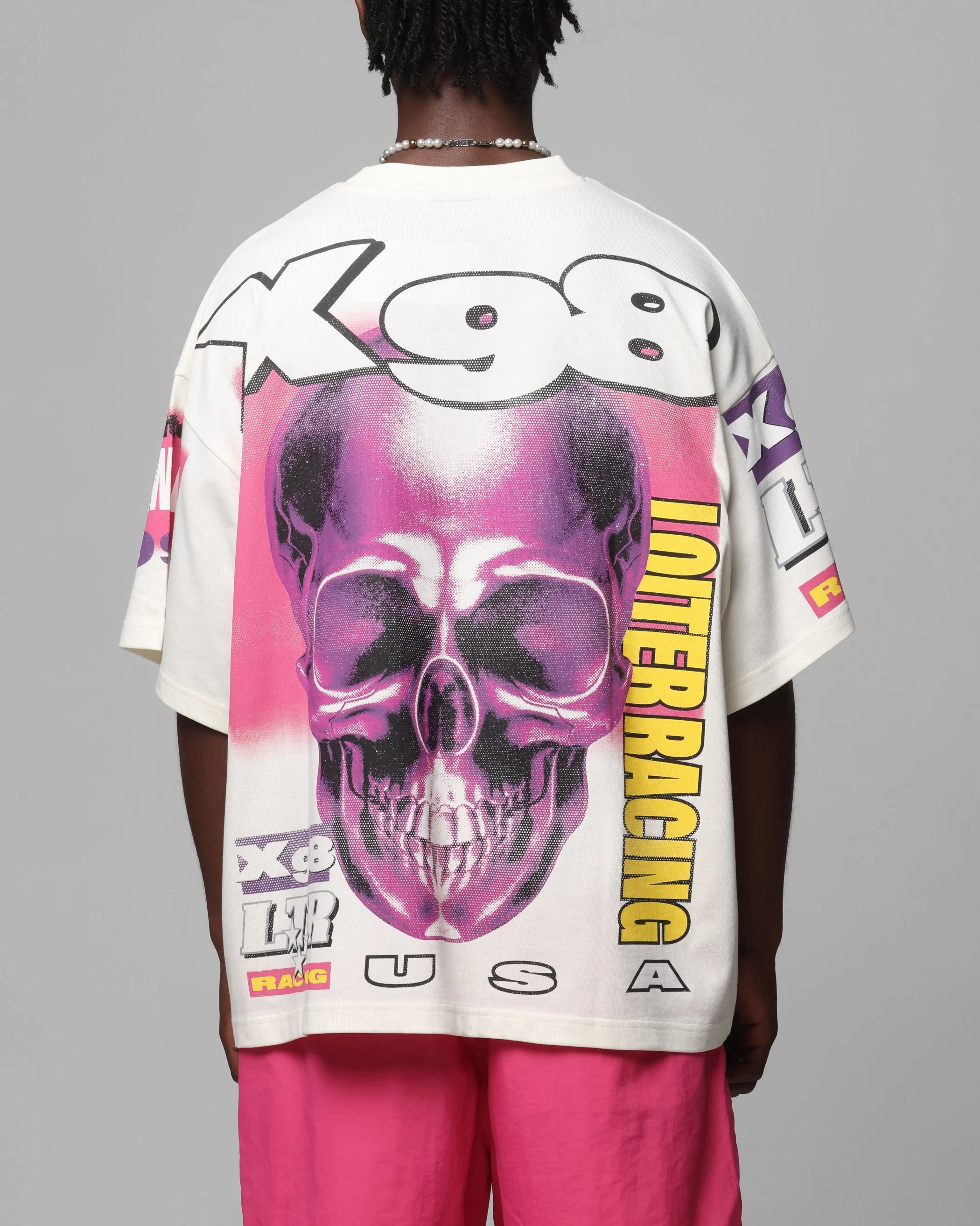 Loiter Racer Box T-Shirt Off White sold by Culture Kings product image thumbnail 2