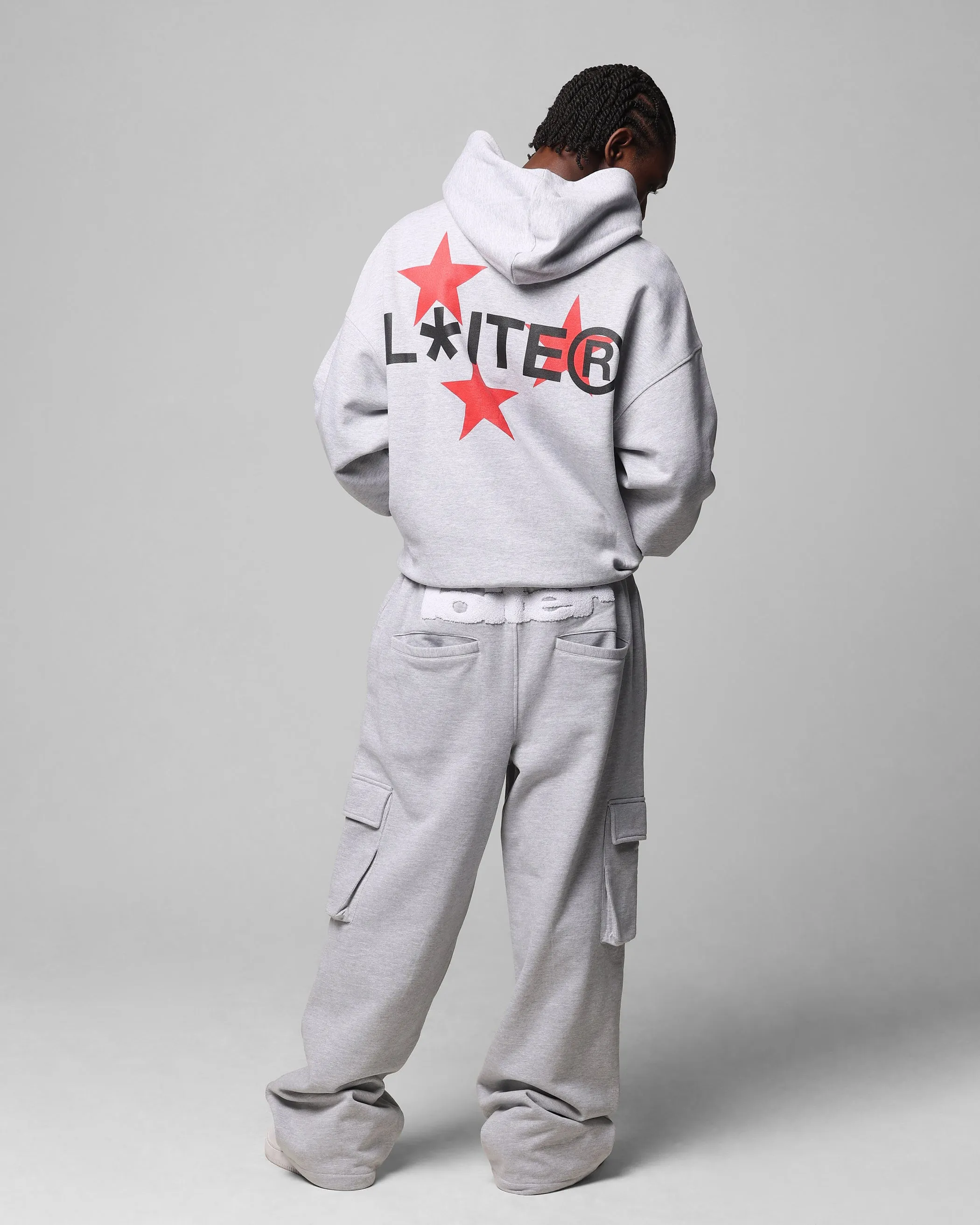 Loiter Trackstar Hoodie Grey Marle sold by Culture Kings product image thumbnail 4
