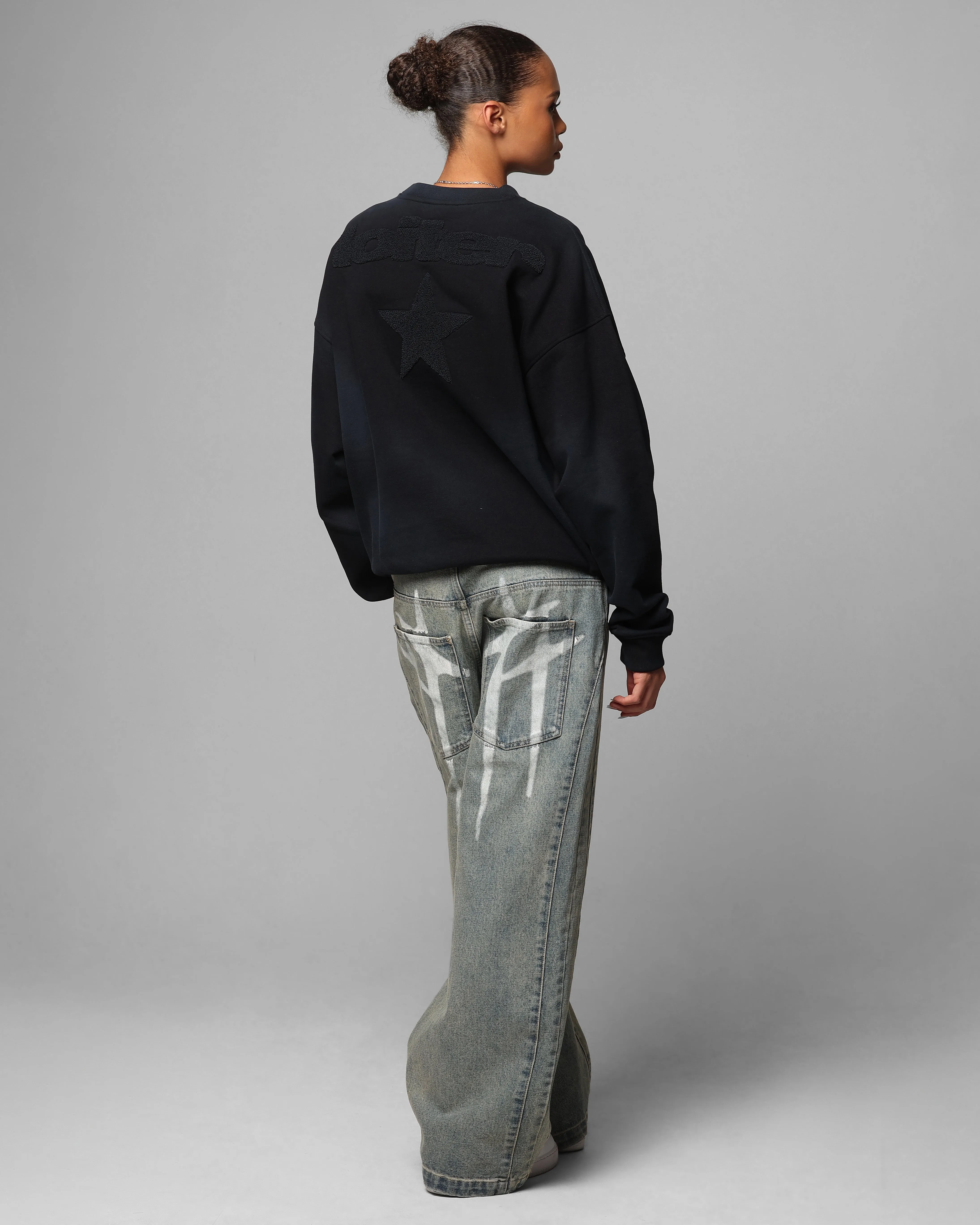 Loiter Premium Essentials Crewneck Washed Black sold by Culture Kings product image thumbnail 4