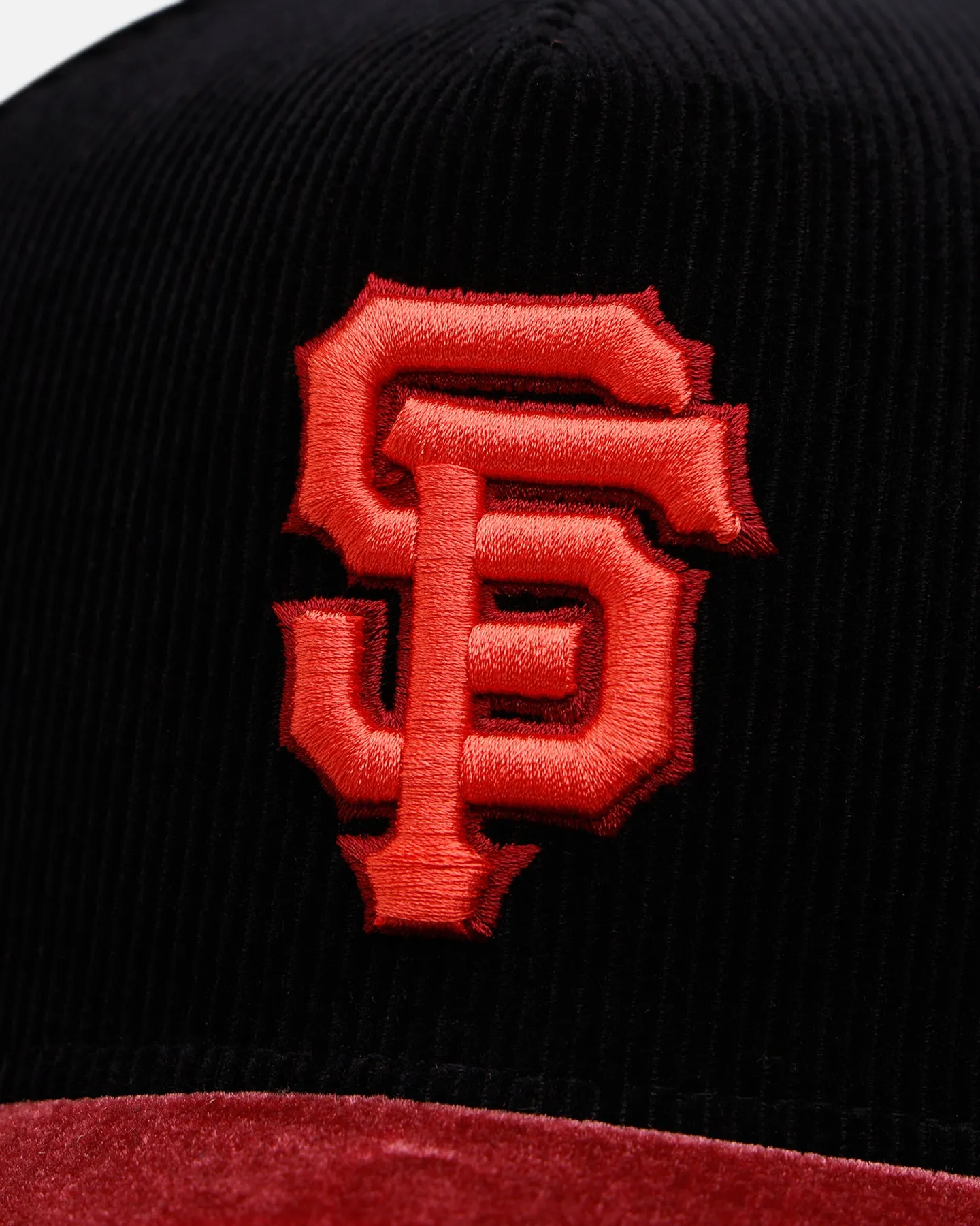 New Era San Francisco Giants 'Velvet Cord Certified Lover' 9FORTY A-Frame Premium Corduroy Snapback Black sold by Culture Kings product image thumbnail 4