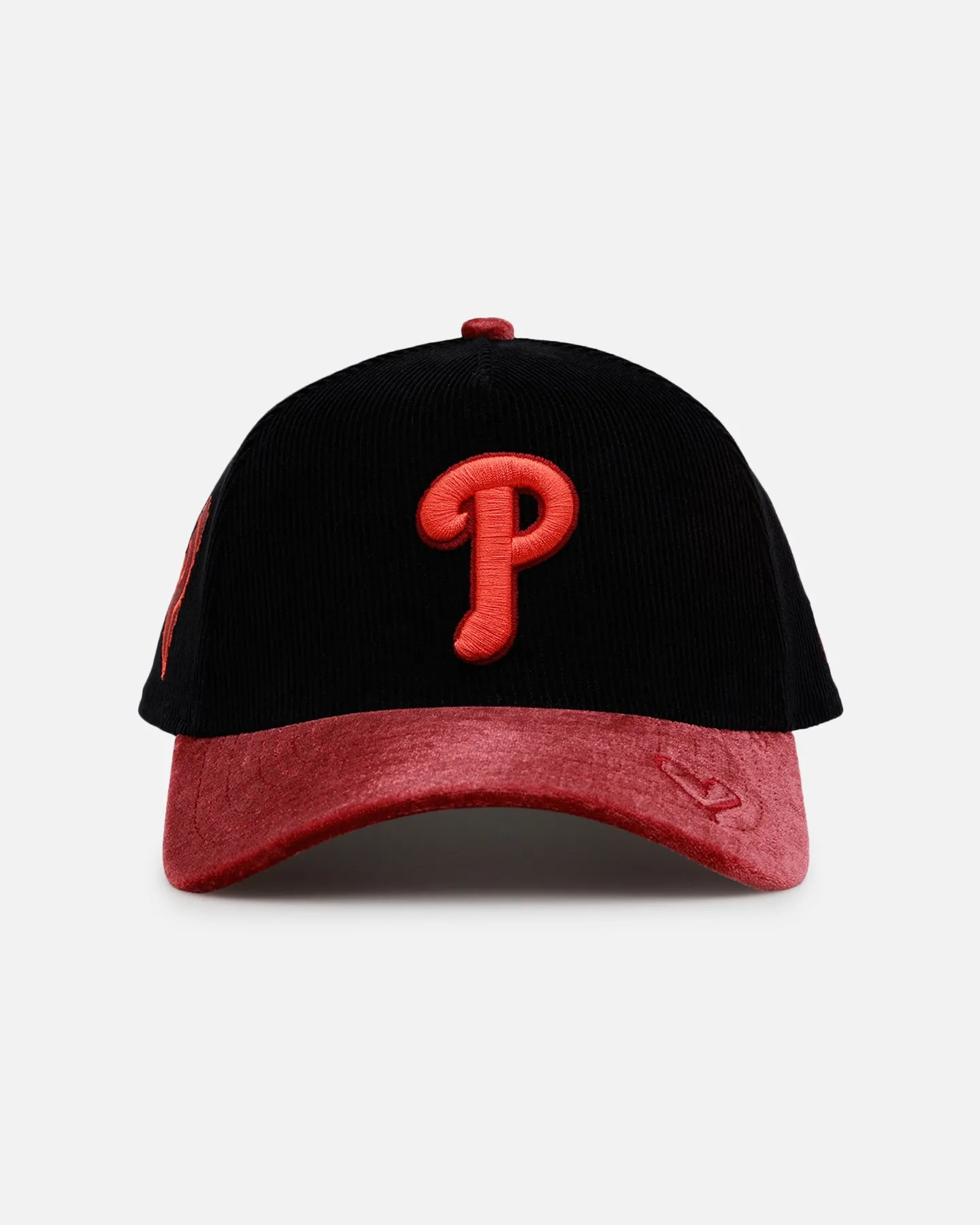 New Era Philadelphia Phillies 'Velvet Cord Certified Lover' 9FORTY A-Frame Premium Corduroy Snapback Black sold by Culture Kings