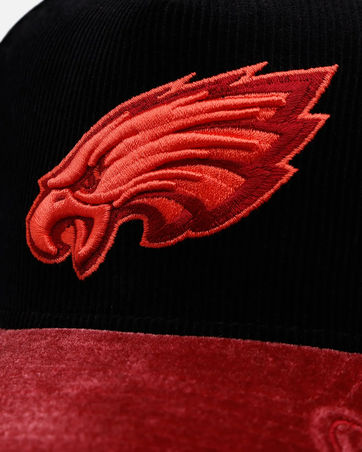 New Era Philadelphia Eagles 'Velvet Cord Certified Lover' 9FORTY A-Frame Premium Corduroy Snapback Black sold by Culture Kings product image thumbnail 3