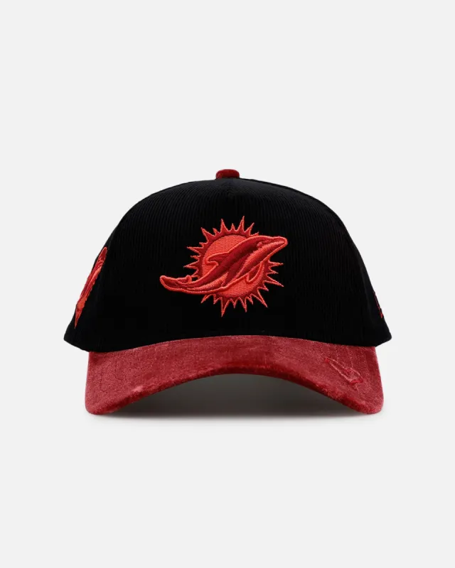 New Era Miami Dolphins 'Velvet Cord Certified Lover' 9FORTY A-Frame Premium Corduroy Snapback Black sold by Culture Kings