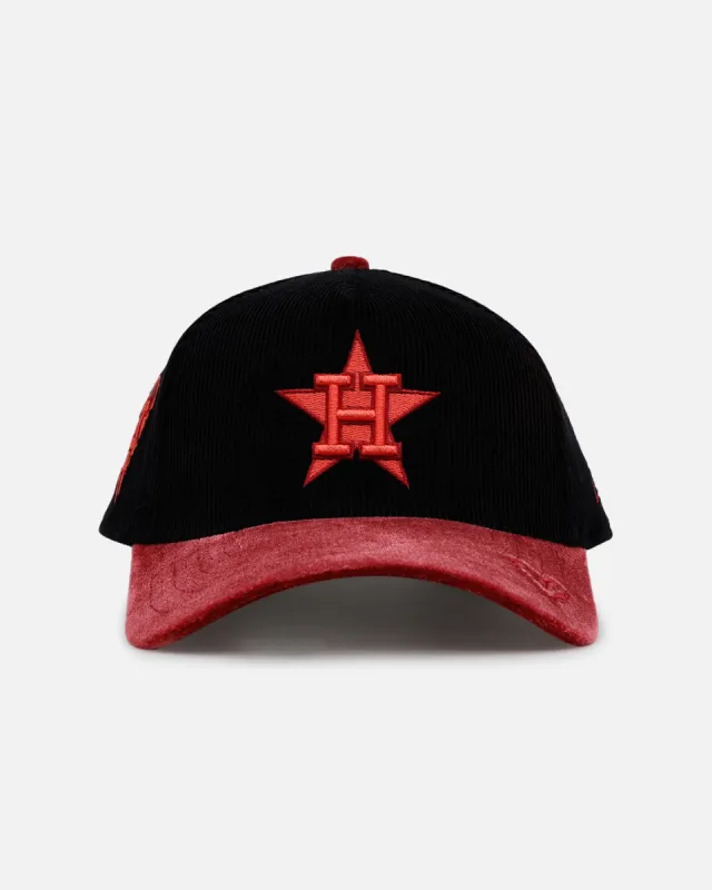 New Era Houston Astros 'Velvet Cord Certified Lover' 9FORTY A-Frame Premium Corduroy Snapback Black sold by Culture Kings