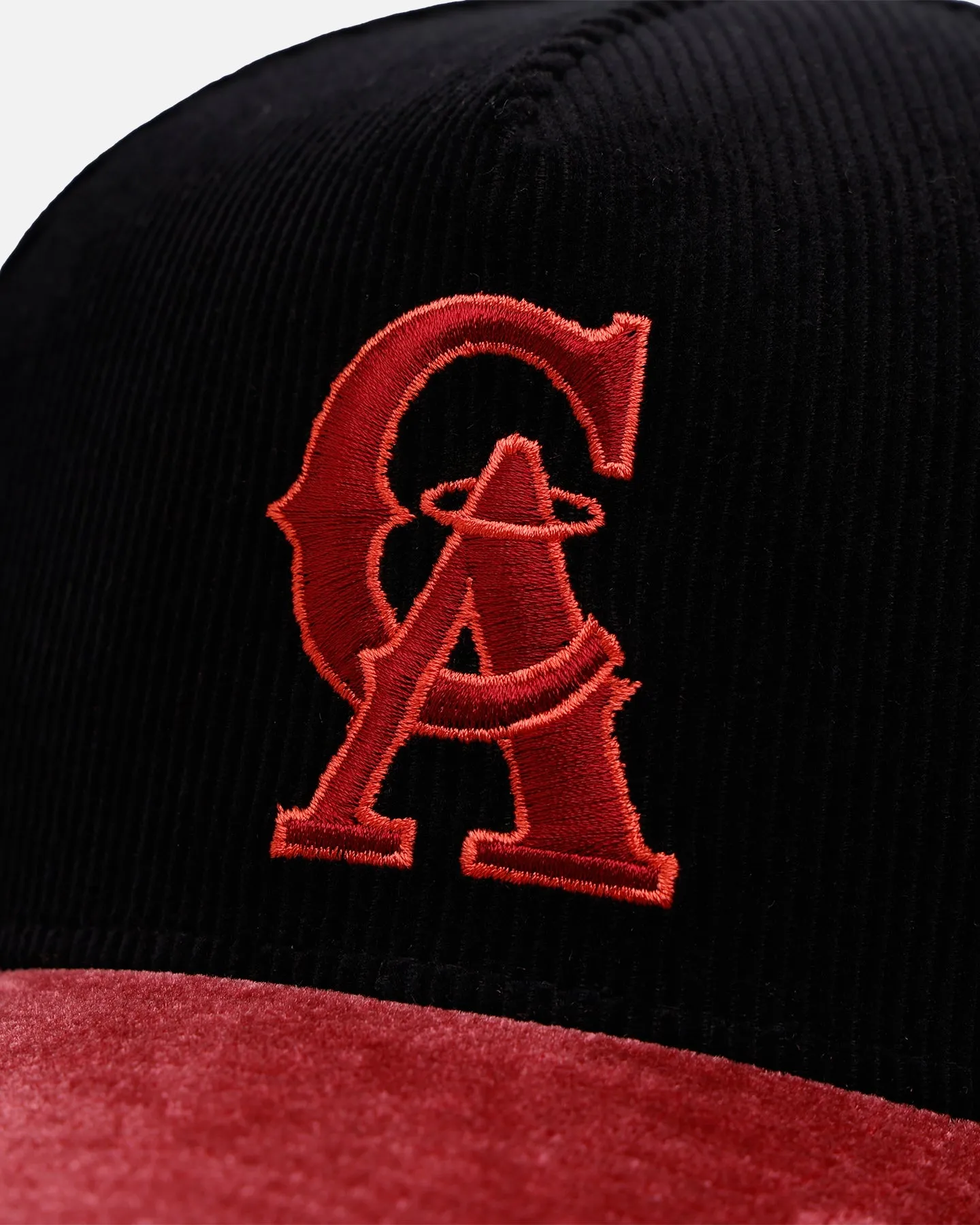 New Era California Angels 'Velvet Cord Certified Lover' 9FORTY A-Frame Premium Corduroy Snapback Black sold by Culture Kings product image thumbnail 4