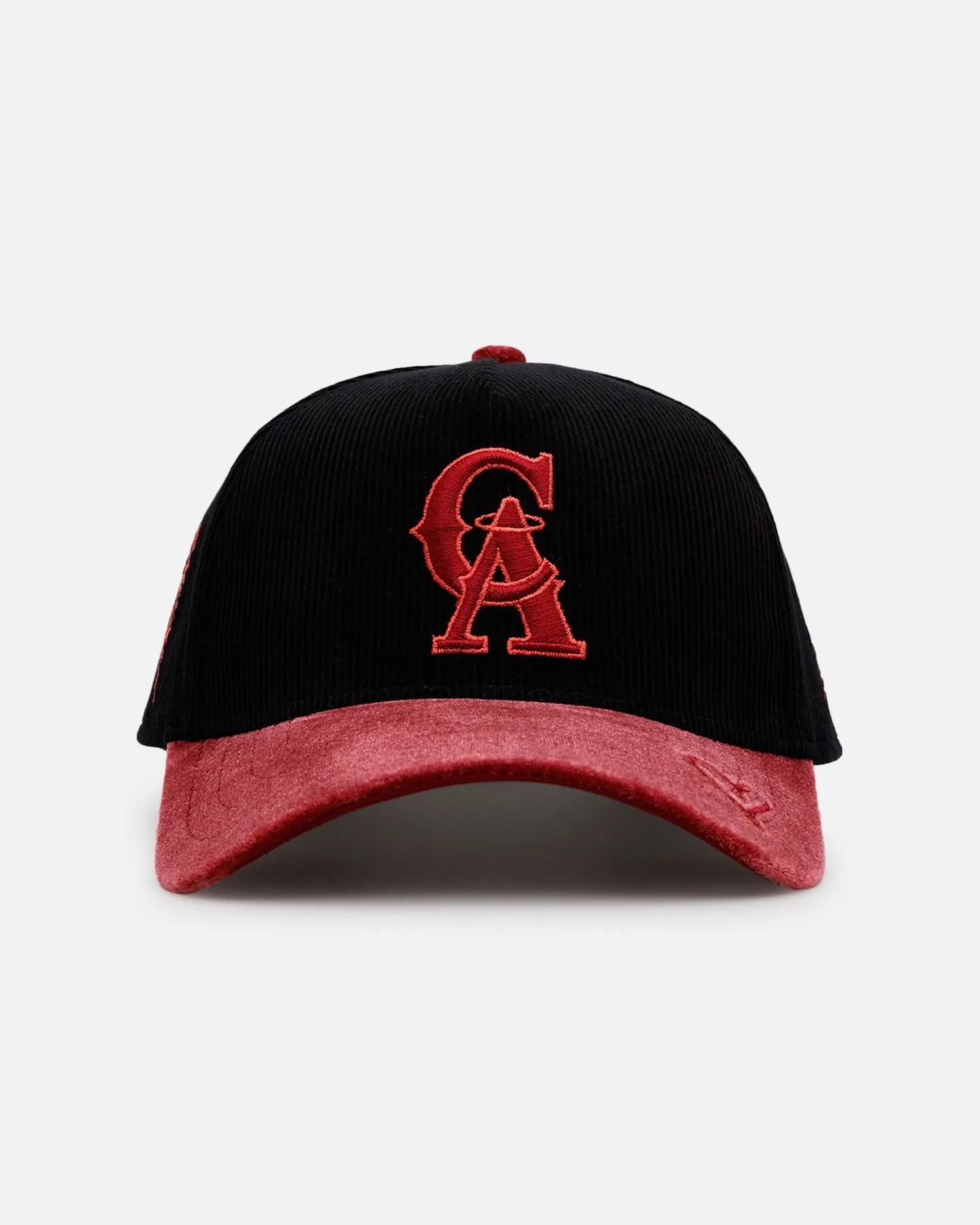New Era California Angels 'Velvet Cord Certified Lover' 9FORTY A-Frame Premium Corduroy Snapback Black sold by Culture Kings