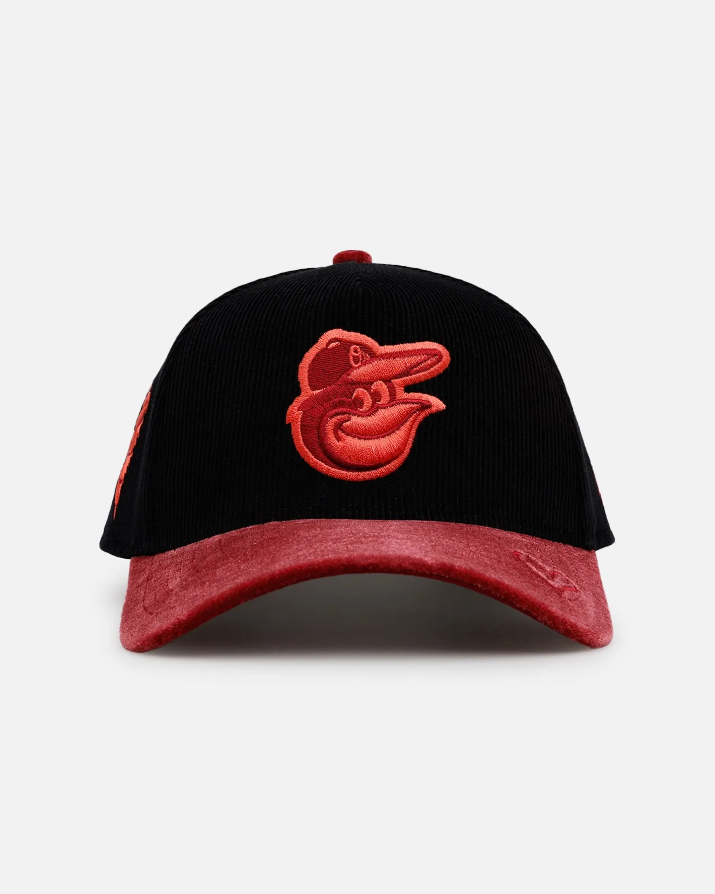 New Era Baltimore Orioles 'Velvet Cord Certified Lover' 9FORTY A-Frame Premium Corduroy Snapback Black sold by Culture Kings