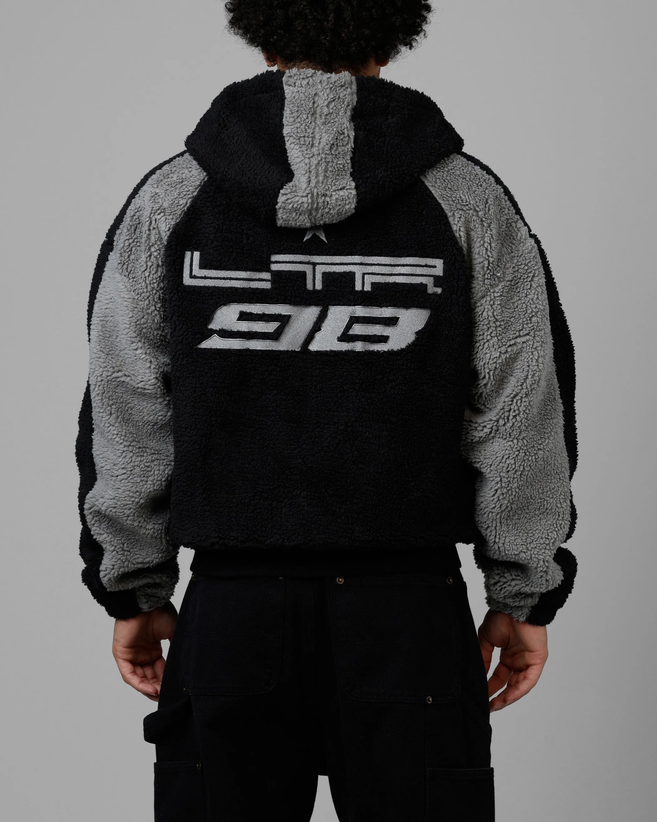 Loiter Speedway Fleece Jacket Black/Grey sold by Culture Kings product image thumbnail 2