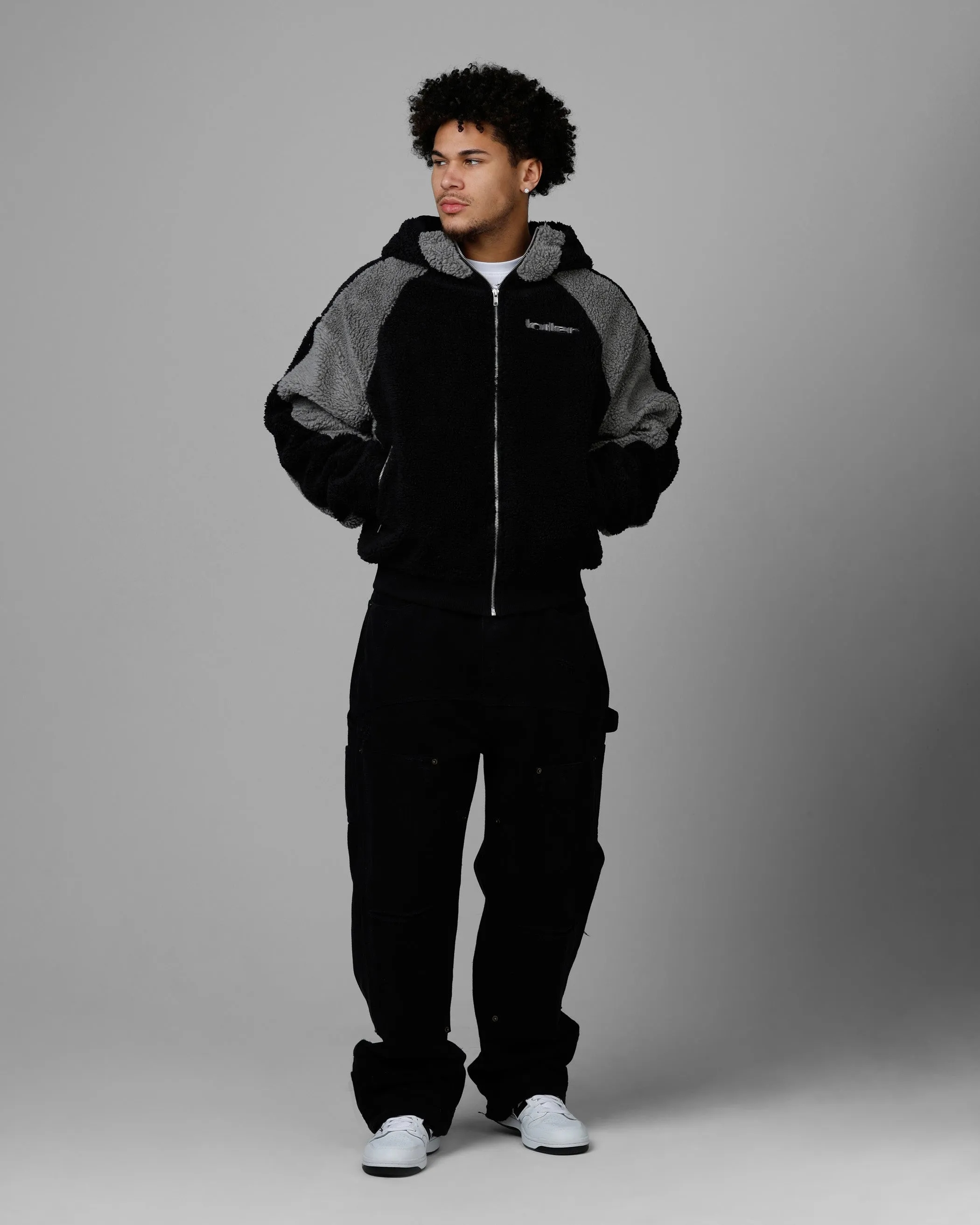 Loiter Speedway Fleece Jacket Black/Grey sold by Culture Kings product image thumbnail 3