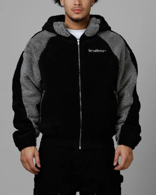 Loiter Speedway Fleece Jacket Black/Grey sold by Culture Kings