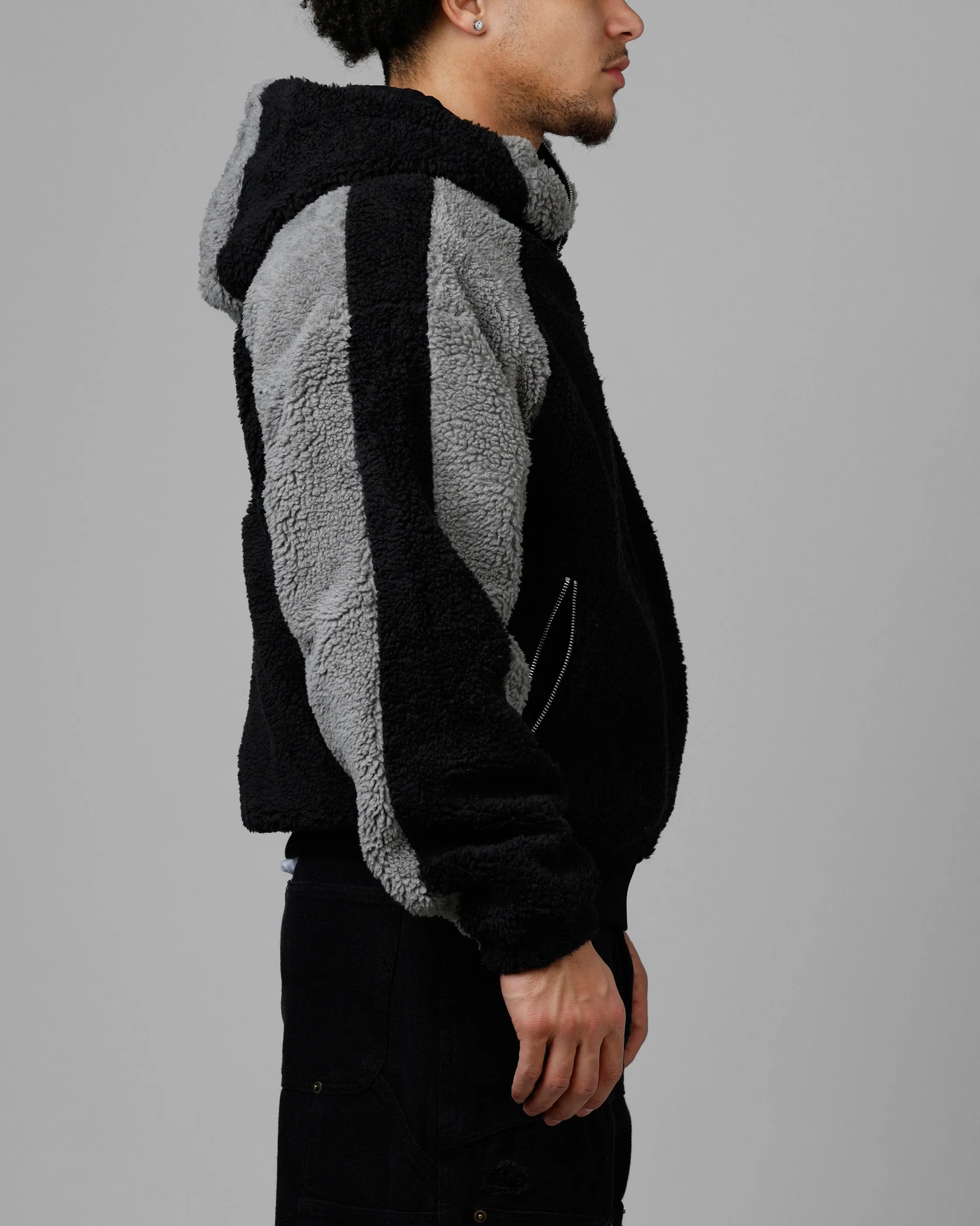 Loiter Speedway Fleece Jacket Black/Grey sold by Culture Kings product image thumbnail 4
