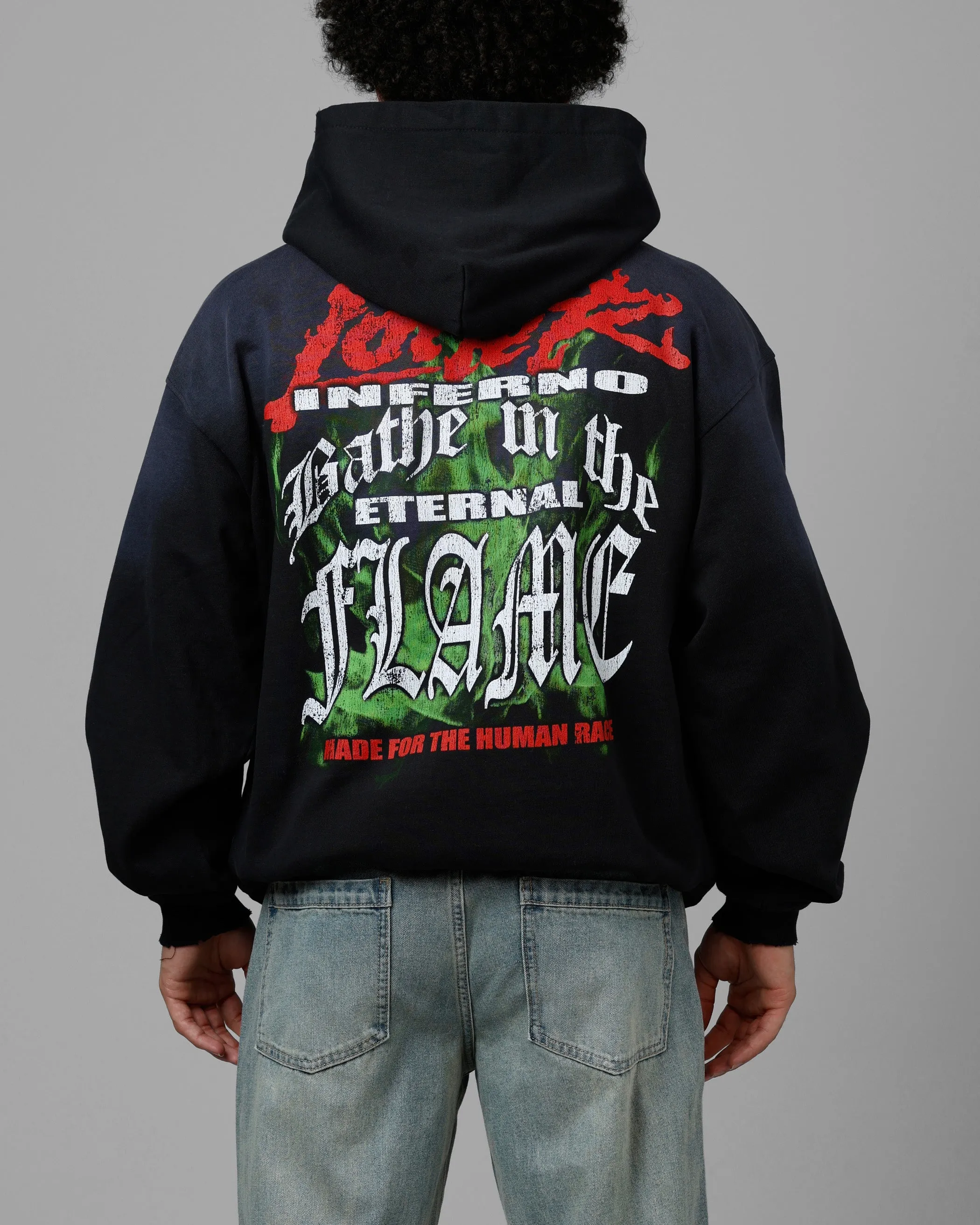 Loiter Inferno Zip Hoodie Vintage Black sold by Culture Kings product image thumbnail 2