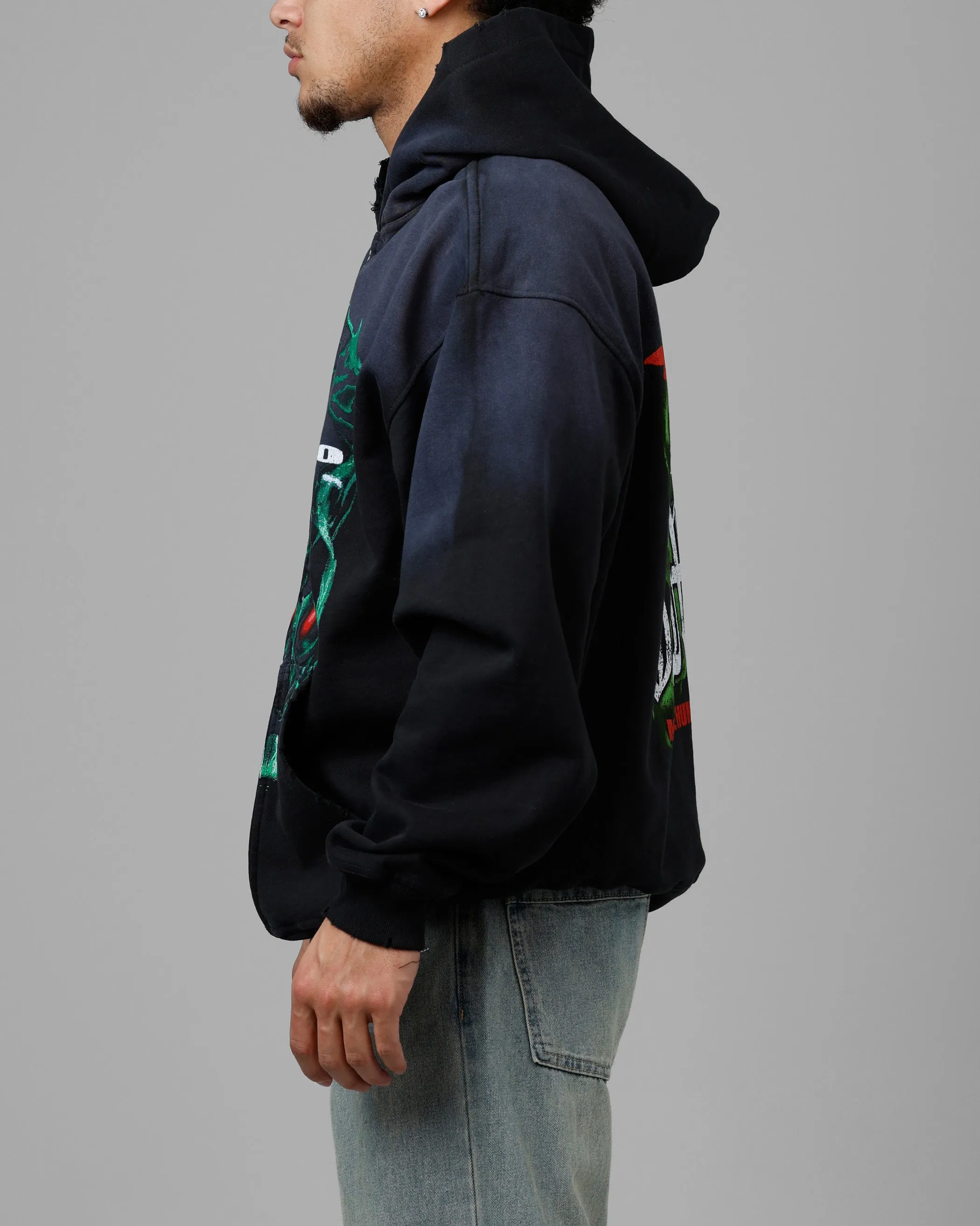 Loiter Inferno Zip Hoodie Vintage Black sold by Culture Kings product image thumbnail 5