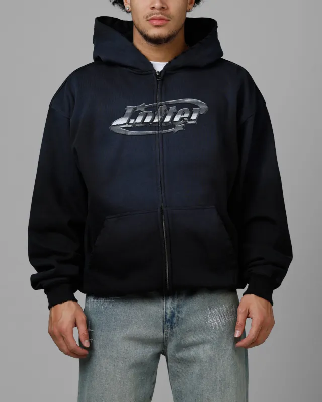 Loiter Chrome Logo Zip Hoodie Vintage Black sold by Culture Kings