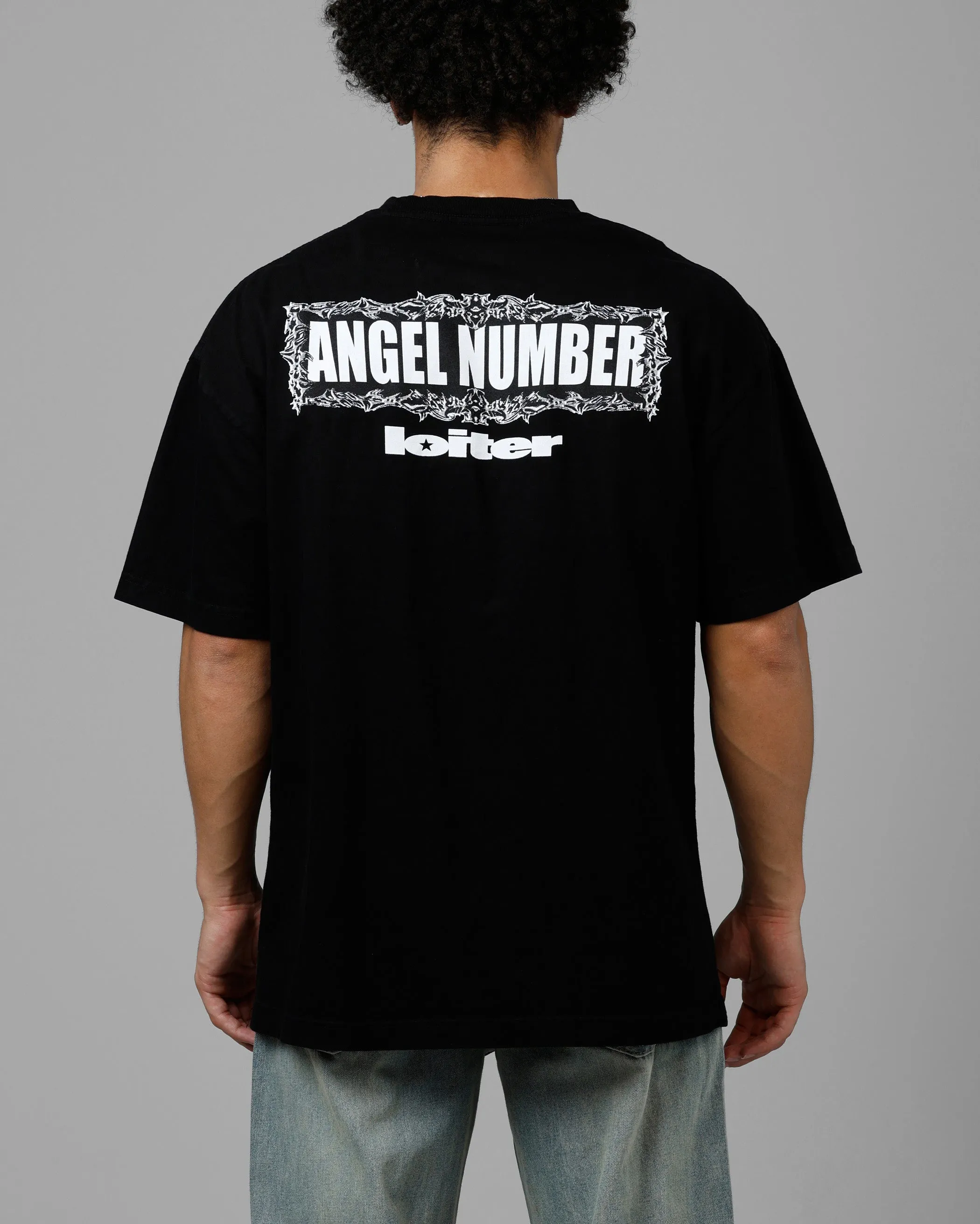 Loiter Angel Number Vintage T-Shirt Black sold by Culture Kings product image thumbnail 2
