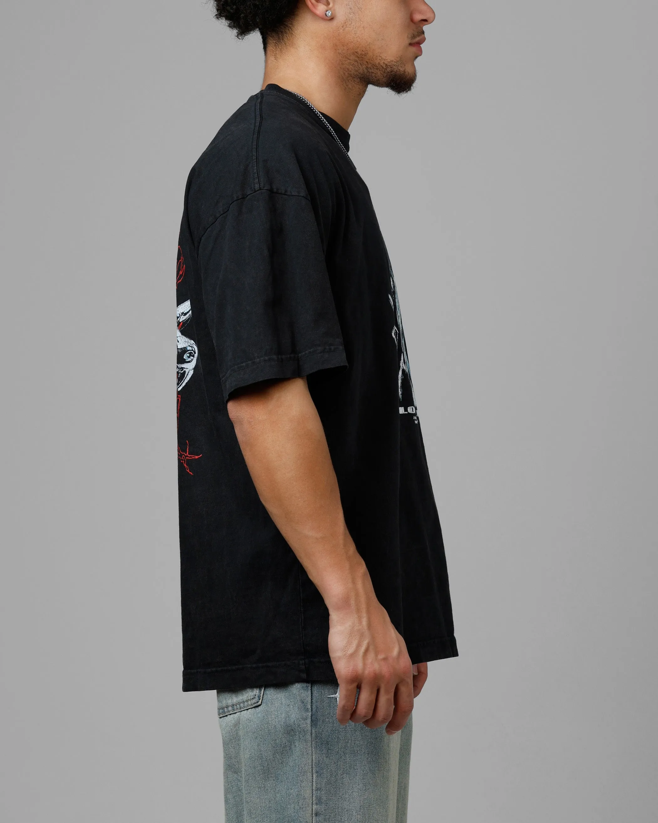 Loiter Chrome Dogs Vintage T-Shirt Black Wash sold by Culture Kings product image thumbnail 4