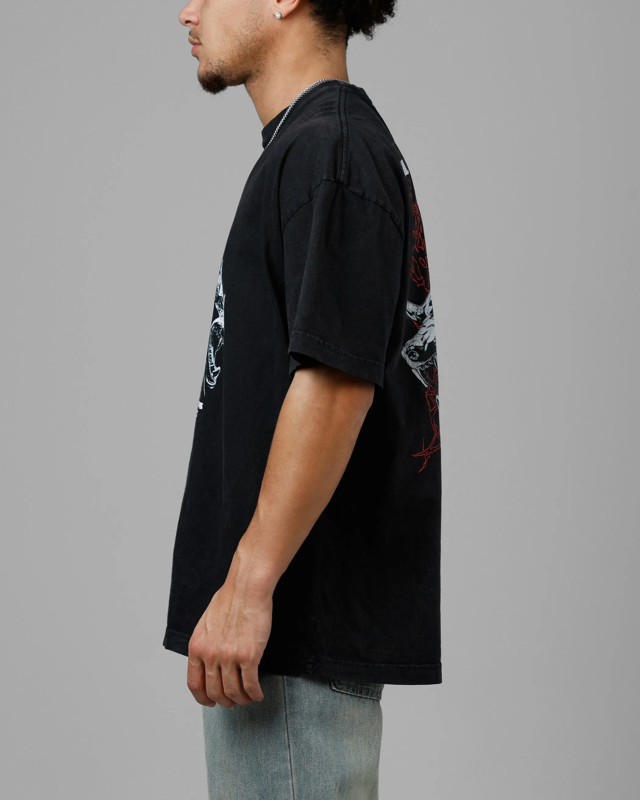 Loiter Chrome Dogs Vintage T-Shirt Black Wash sold by Culture Kings product image thumbnail 5