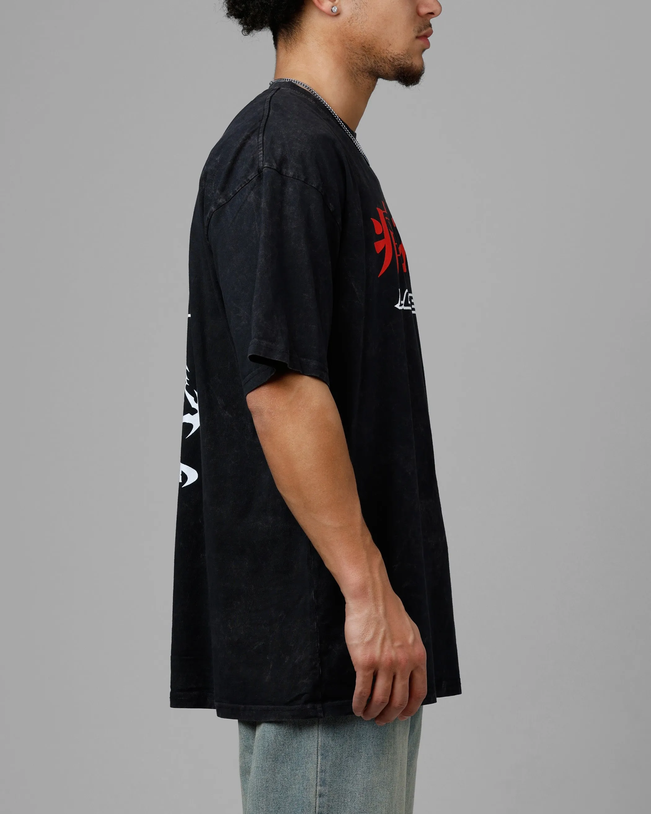 Loiter Pain Vintage T-Shirt Black Acidwash sold by Culture Kings product image thumbnail 4