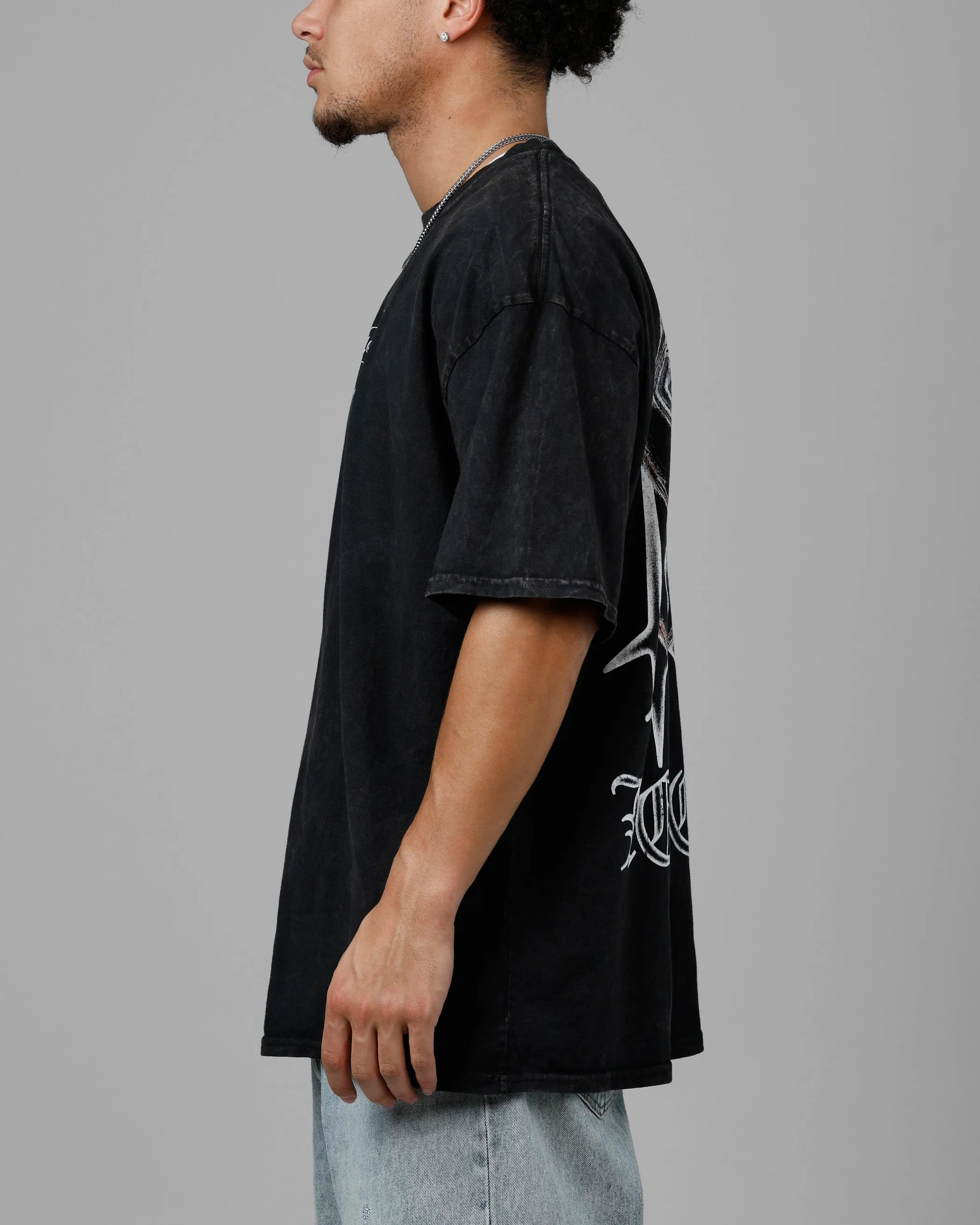 Loiter Chrome Spider T-Shirt Black Acidwash sold by Culture Kings product image thumbnail 5