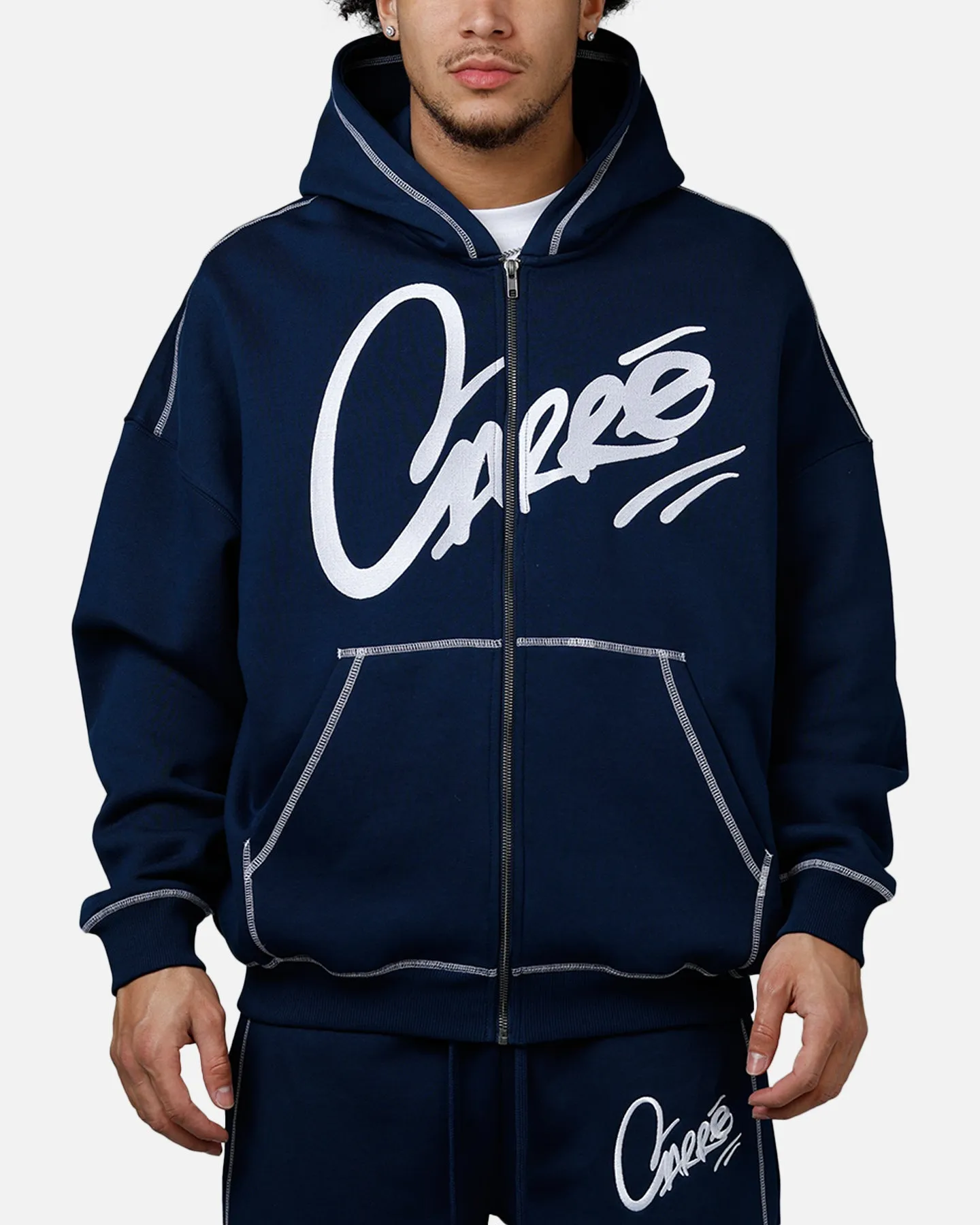 Carre Corrupt Hoodie Navy sold by Culture Kings