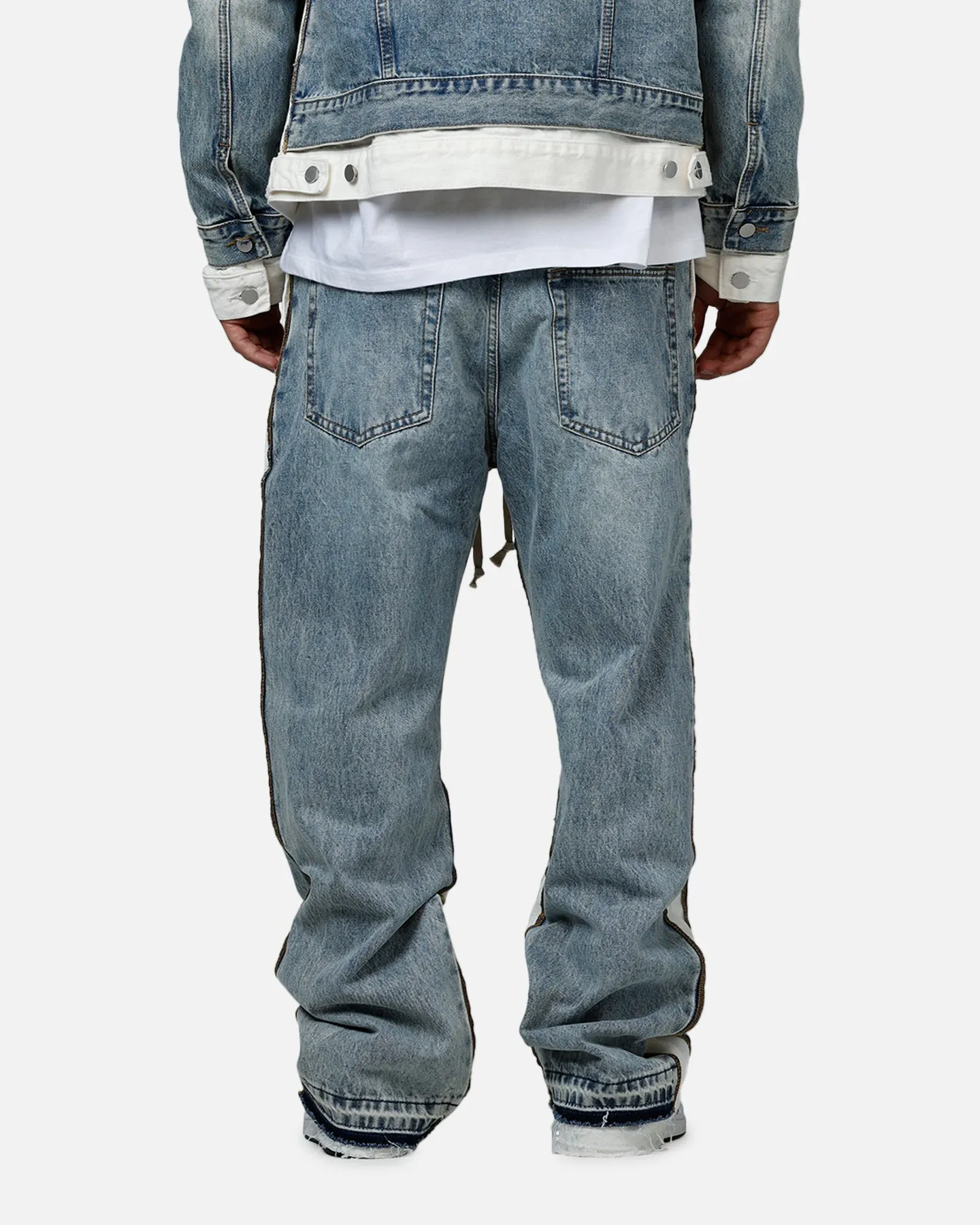 MNML Ultra Baggy Border GN8 Denim Jeans Blue/White sold by Culture Kings product image thumbnail 5