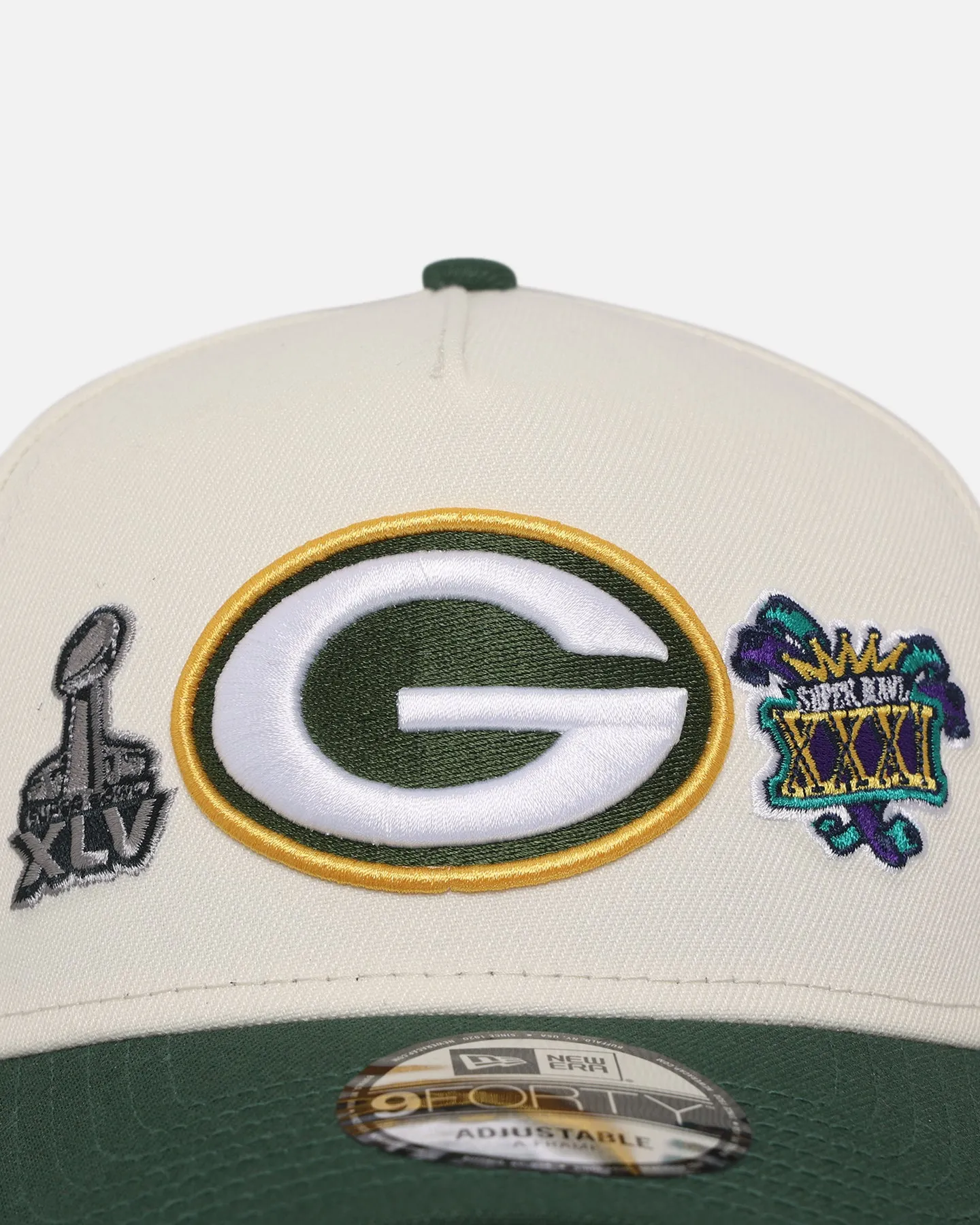 New Era Green Bay Packers 'Super Bowl Logos' 9FORTY A-Frame Snapback Chrome sold by Culture Kings product image thumbnail 5
