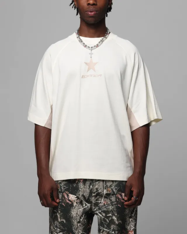 Loiter Daytona Panel T-Shirt White/Stone sold by Culture Kings