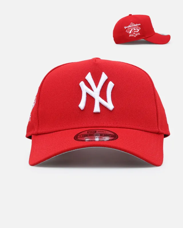New Era New York Yankees 'Polychromatic' 9FORTY A-Frame Snapback Scarlet sold by Culture Kings