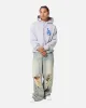 Majestic Athletic Los Angeles Dodgers Wordmark Arch Hoodie Grey sold by Culture Kings
