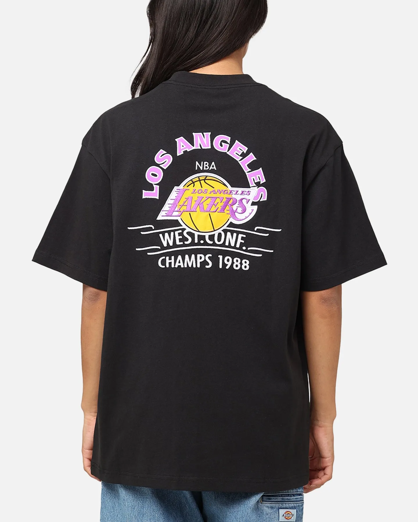 Mitchell & Ness Los Angeles Lakers Arch T-Shirt Faded Black sold by Culture Kings